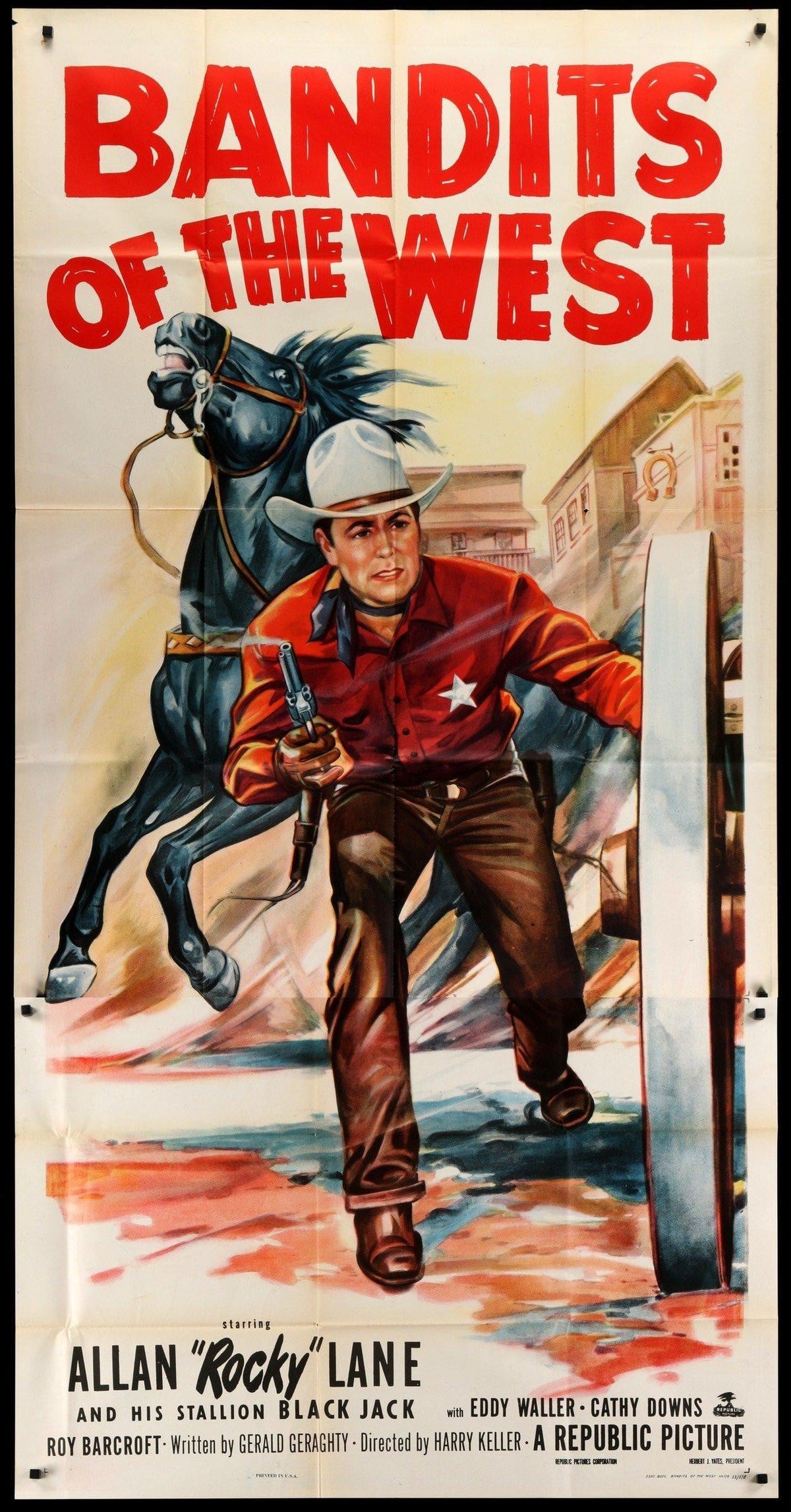 Bandits of the West (1953) original movie poster for sale at Original Film Art