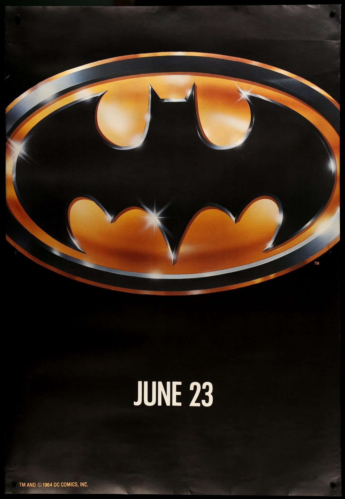 Batman (1989) original movie poster for sale at Original Film Art