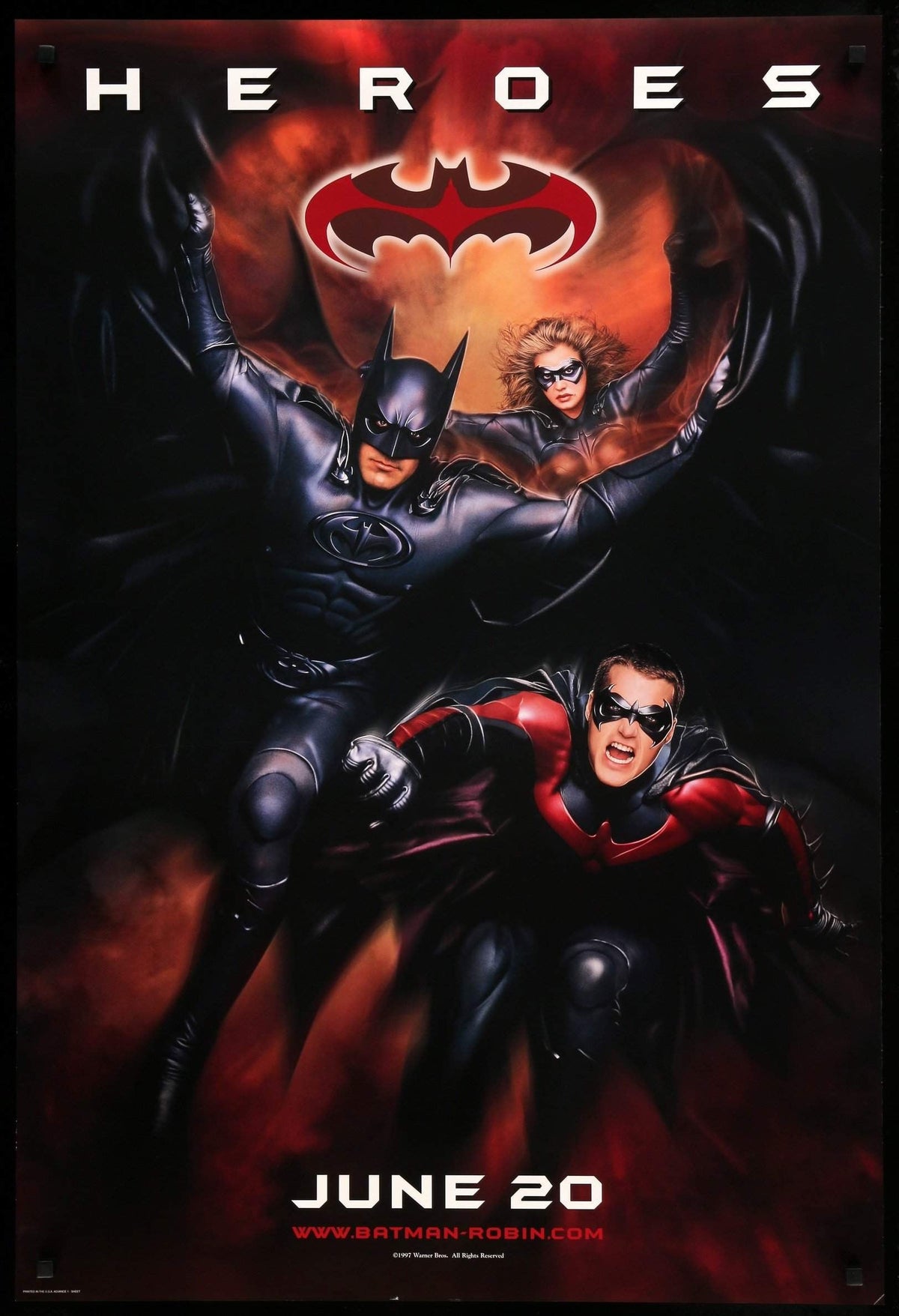 Batman and Robin (1997) original movie poster for sale at Original Film Art