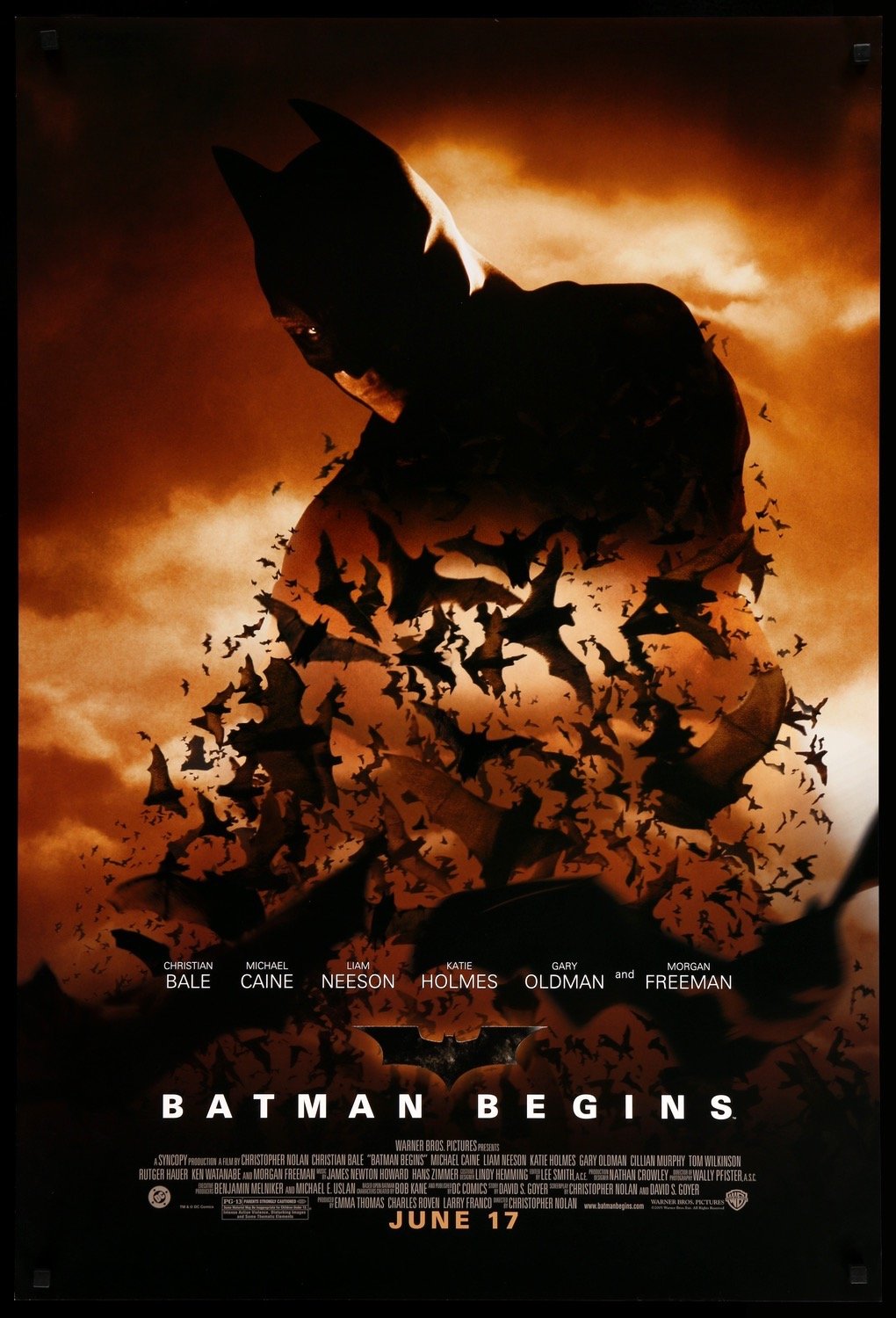 Batman Begins (2005) original movie poster for sale at Original Film Art - Vintage Movie Posters