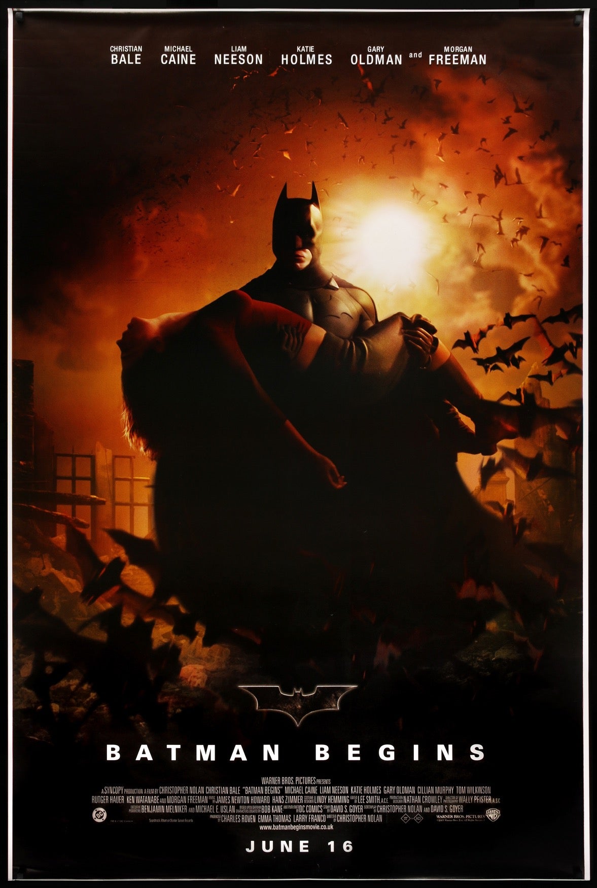 Batman Begins (2005) original movie poster for sale at Original Film Art - Vintage Movie Posters