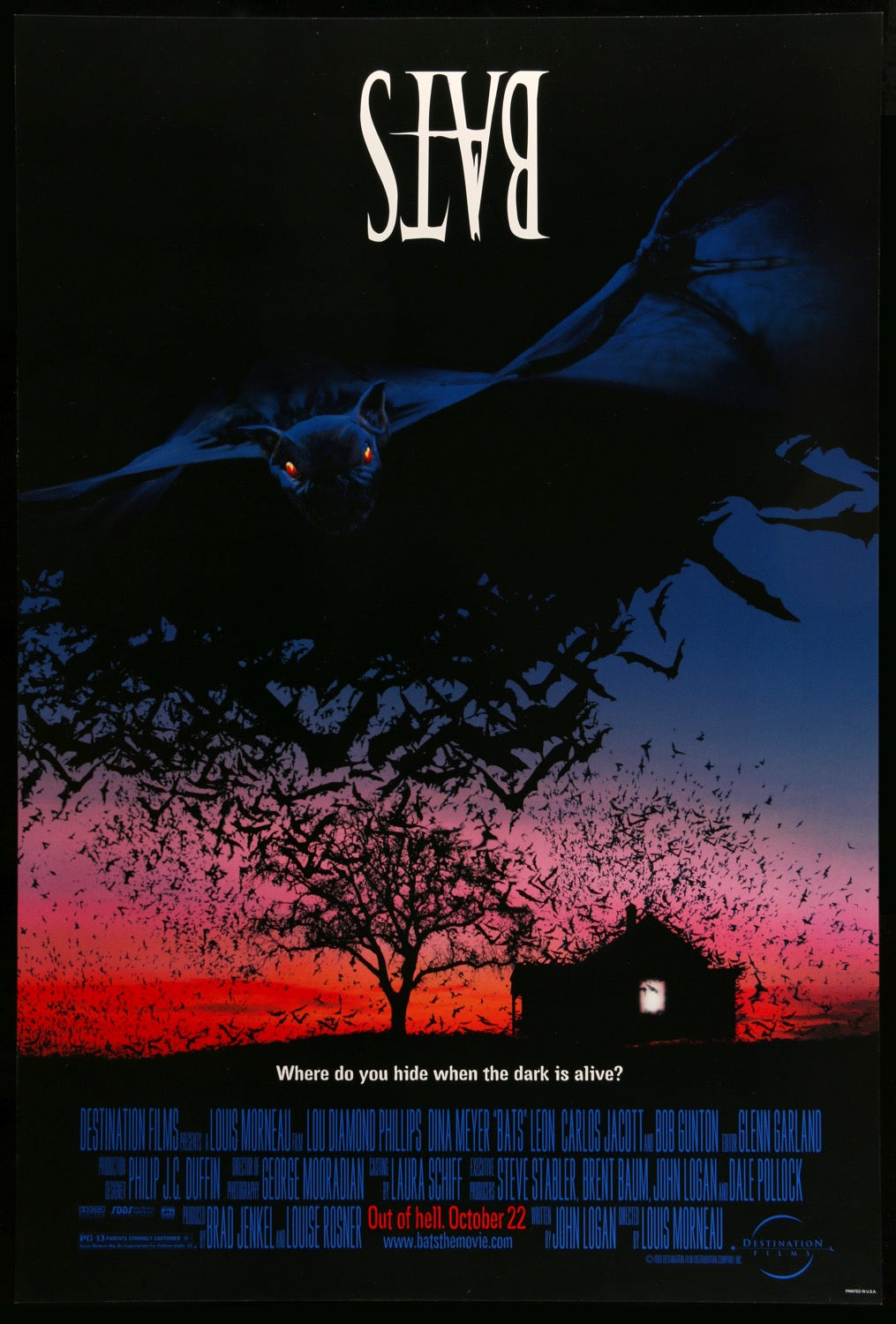 Bats (1999) original movie poster for sale at Original Film Art - Vintage Movie Posters