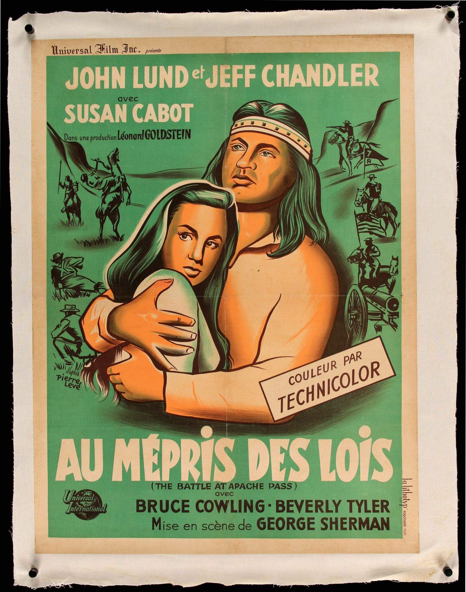 Battle at Apache Pass (1952) original movie poster for sale at Original Film Art