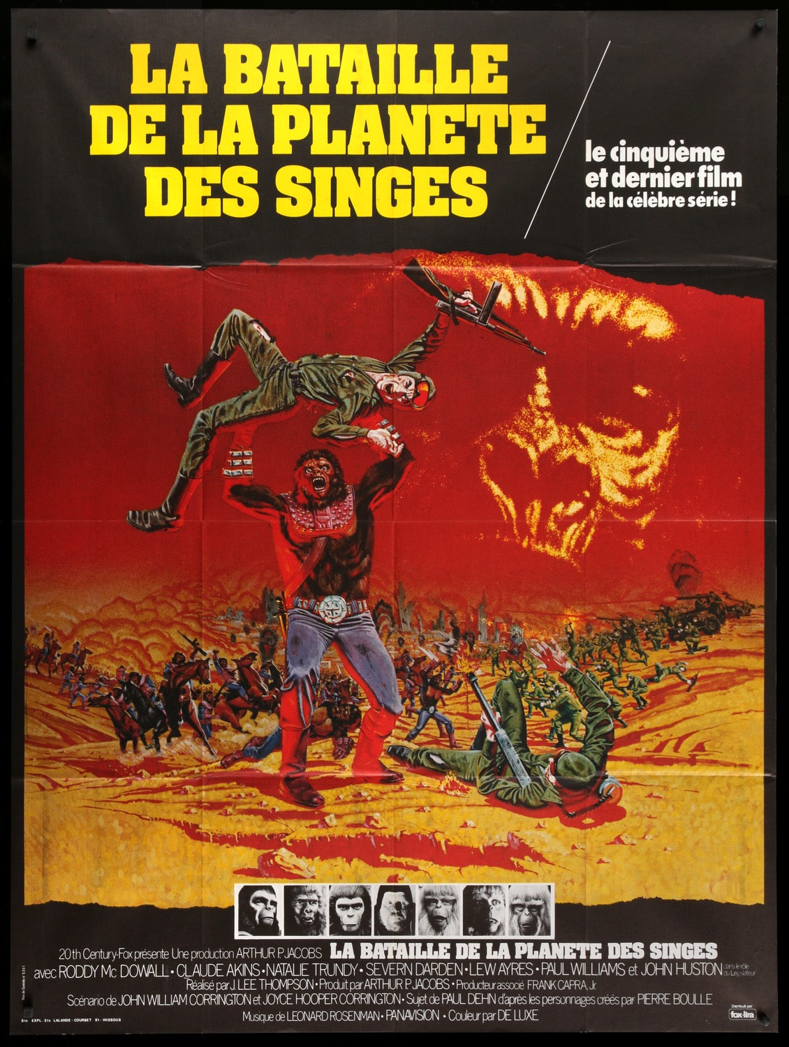 Battle For the Planet of the Apes (1973) original movie poster for sale at Original Film Art - Vintage Movie Posters