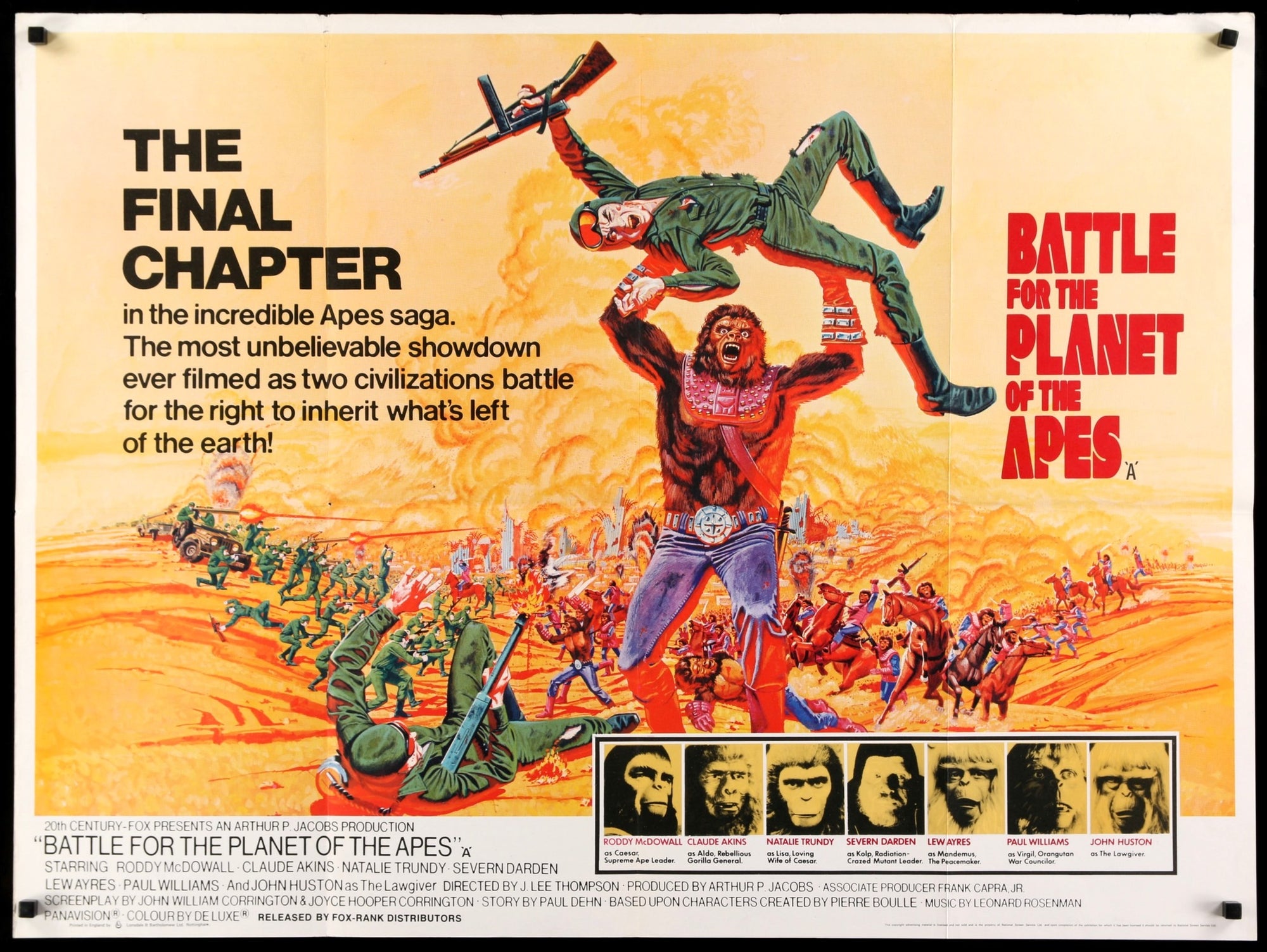 Battle For the Planet of the Apes (1973) original movie poster for sale at Original Film Art
