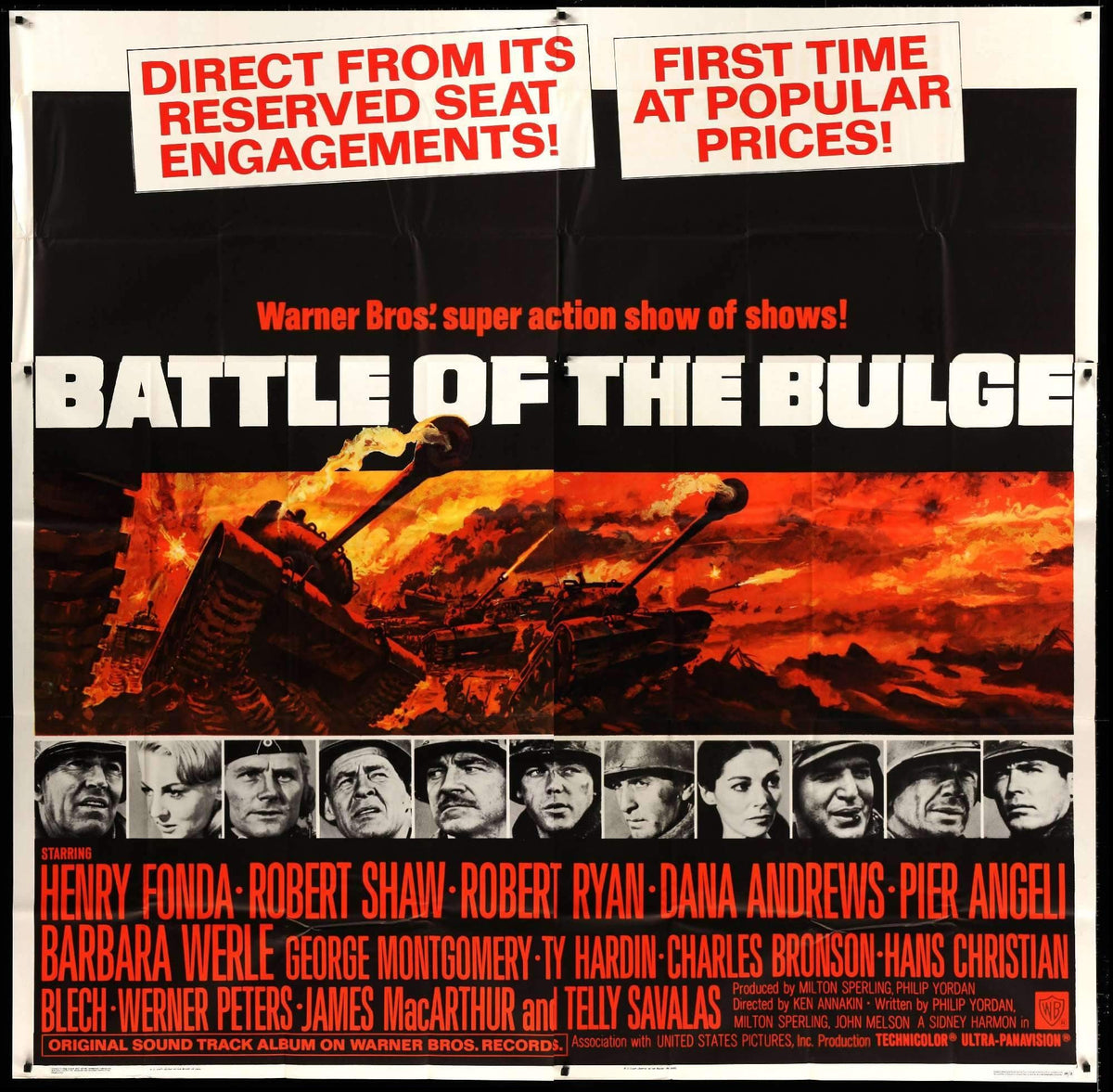 Battle of the Bulge (1965) original movie poster for sale at Original Film Art - Vintage Movie Posters