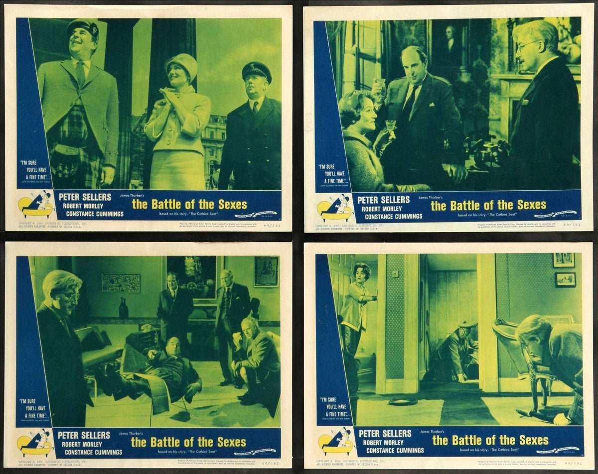 Battle of the Sexes (1960) Lobby Cards - Set of 8 original movie poster for sale at Original Film Art - Vintage Movie Posters