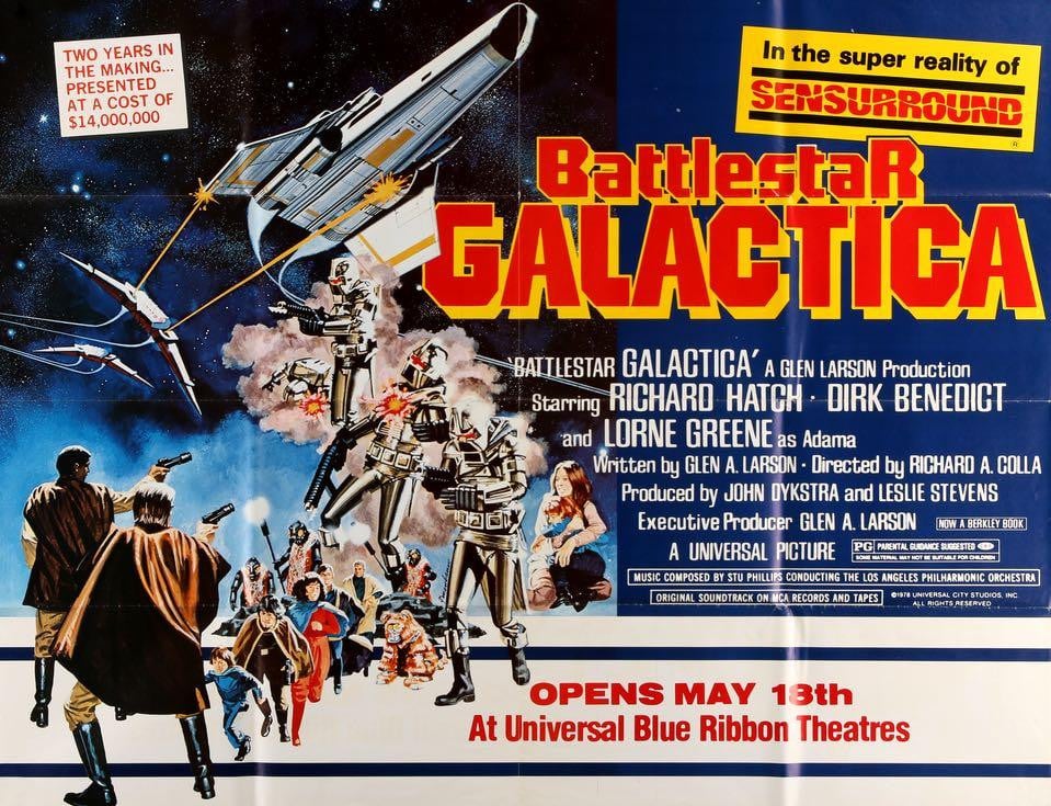 Battlestar Galactica (1978) original movie poster for sale at Original Film Art - Vintage Movie Posters