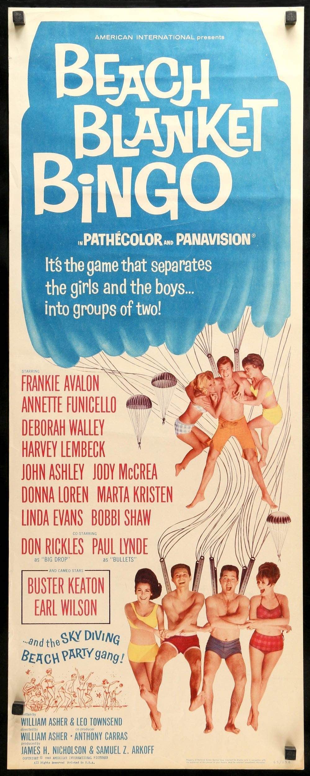 Beach Blanket Bingo (1965) original movie poster for sale at Original Film Art - Vintage Movie Posters