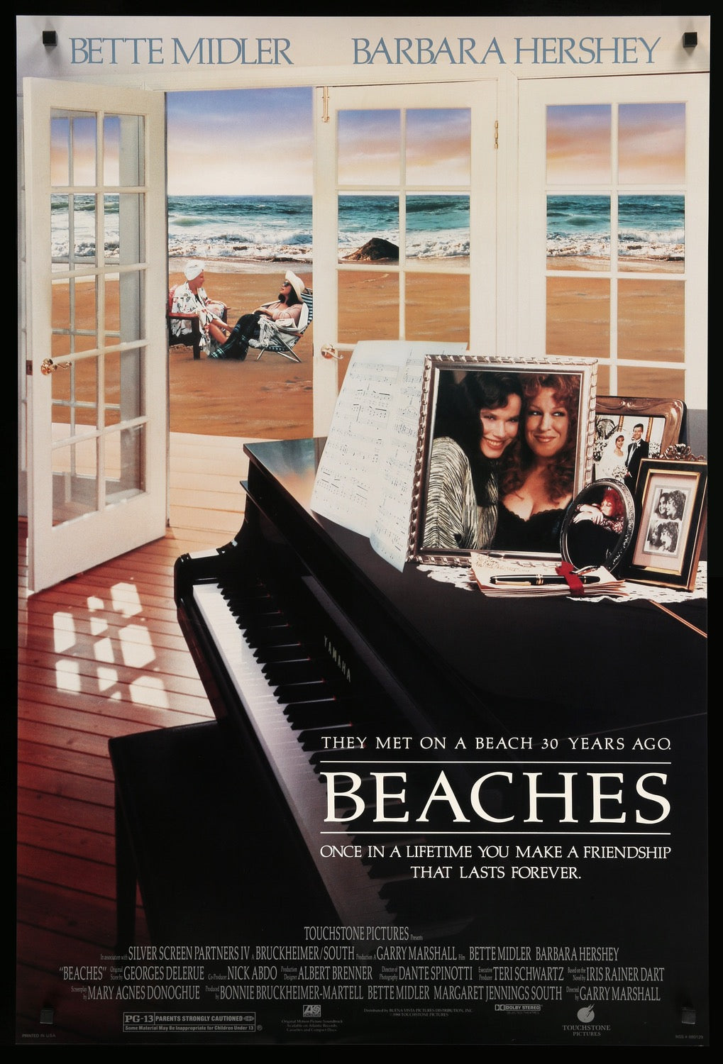 Beaches (1988) original movie poster for sale at Original Film Art - Vintage Movie Posters
