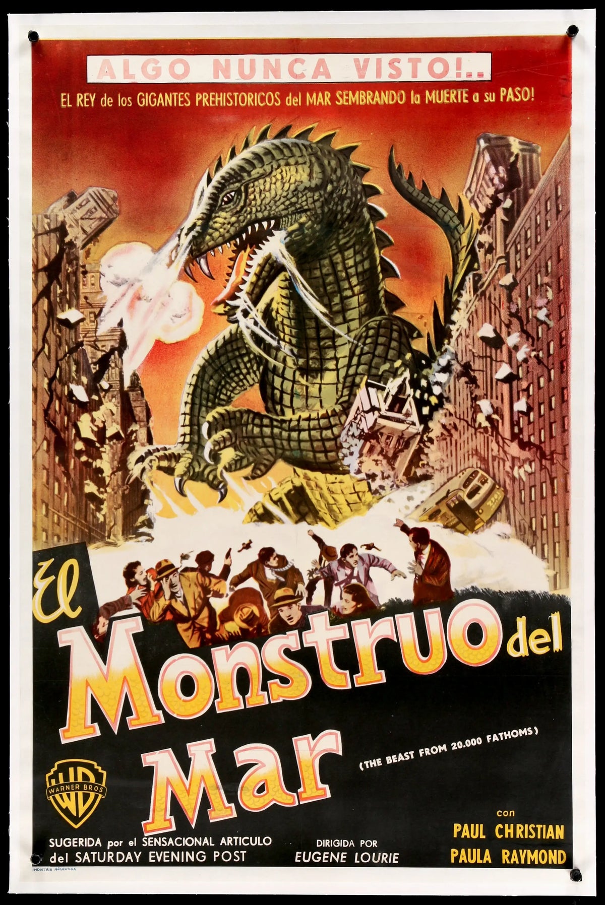 Beast from 20,000 Fathoms (1953) original movie poster for sale at Original Film Art