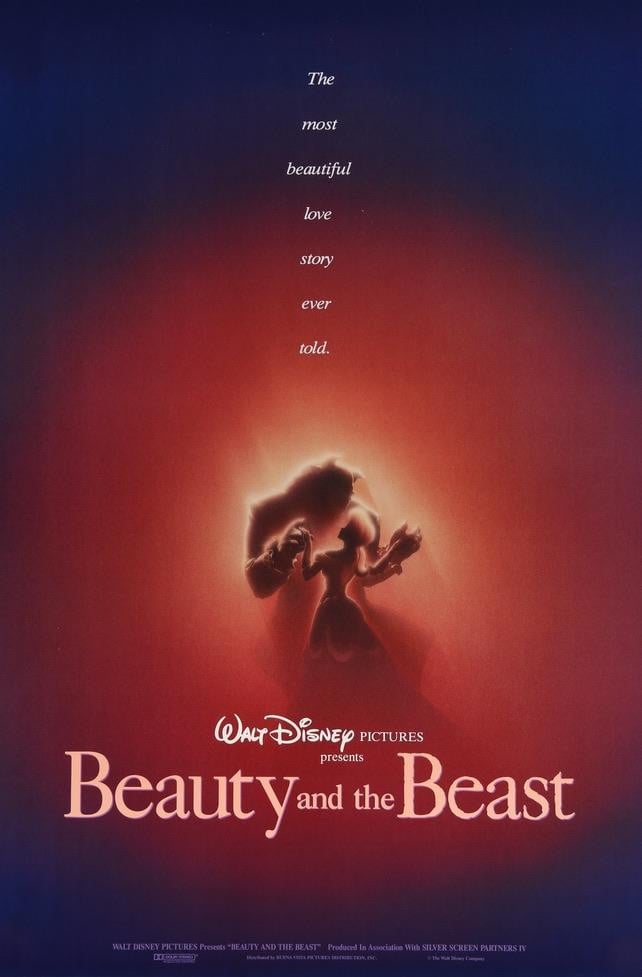 Beauty and the Beast (1991) original movie poster for sale at Original Film Art - Vintage Movie Posters