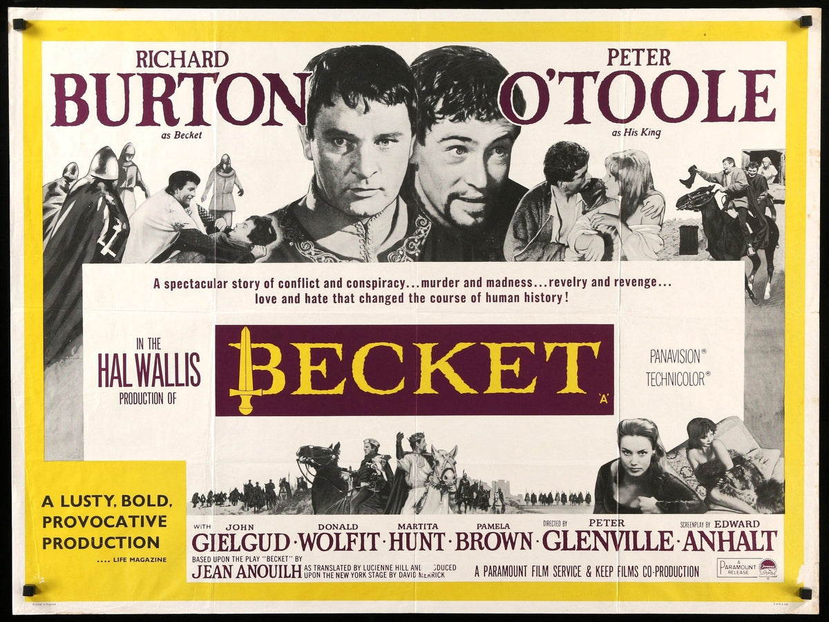 Becket (1964) original movie poster for sale at Original Film Art - Vintage Movie Posters