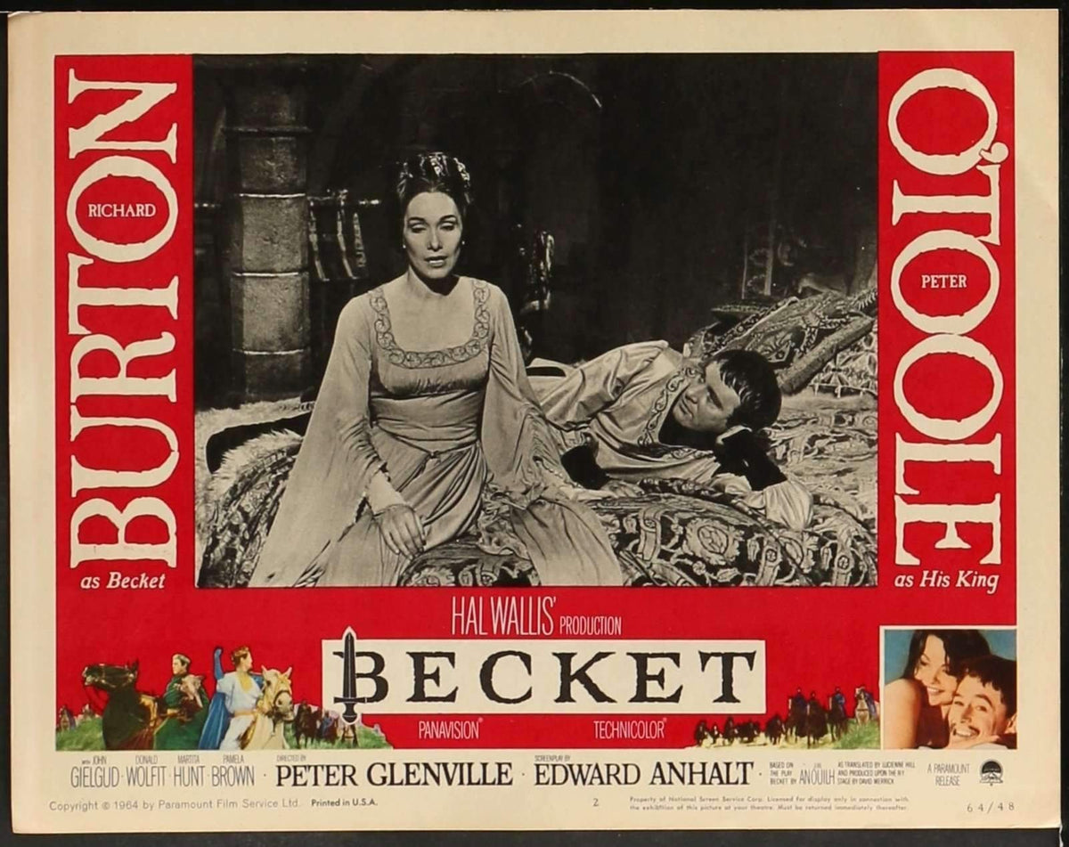 Becket (1964) Lobby Card original movie poster for sale at Original Film Art - Vintage Movie Posters