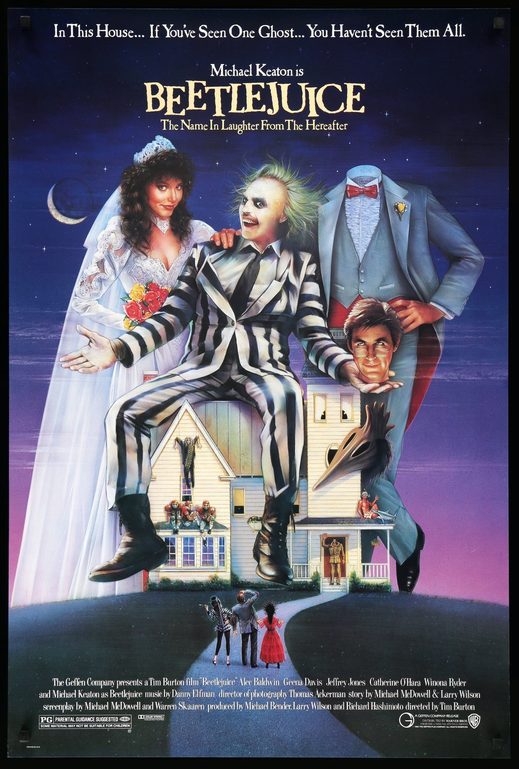 Beetlejuice (1988) original movie poster for sale at Original Film Art - Vintage Movie Posters