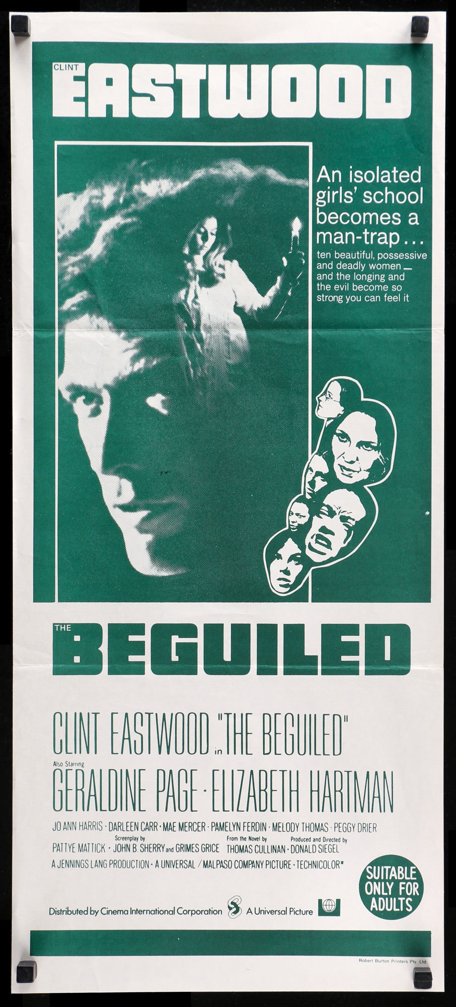 Beguiled (1971) original movie poster for sale at Original Film Art