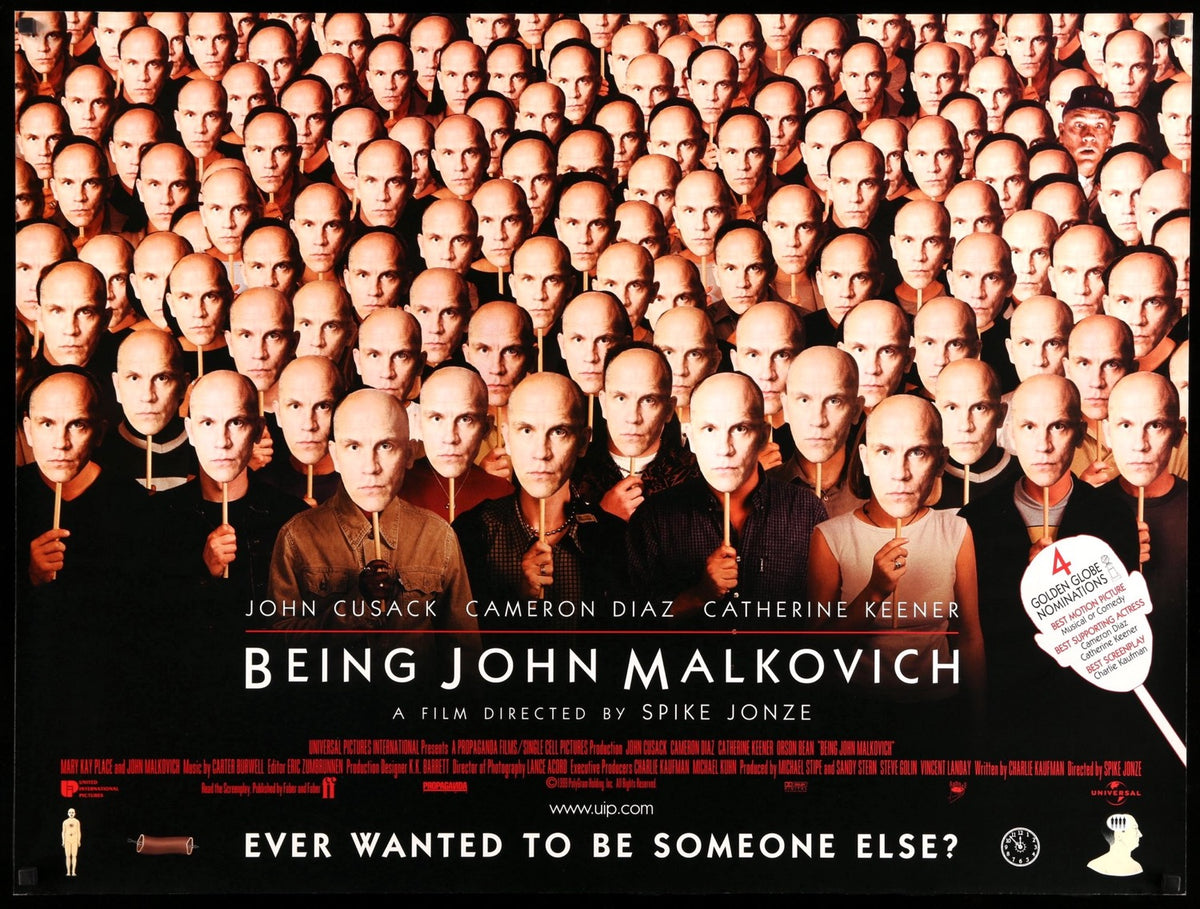 Being John Malkovich (1999) original movie poster for sale at Original Film Art - Vintage Movie Posters