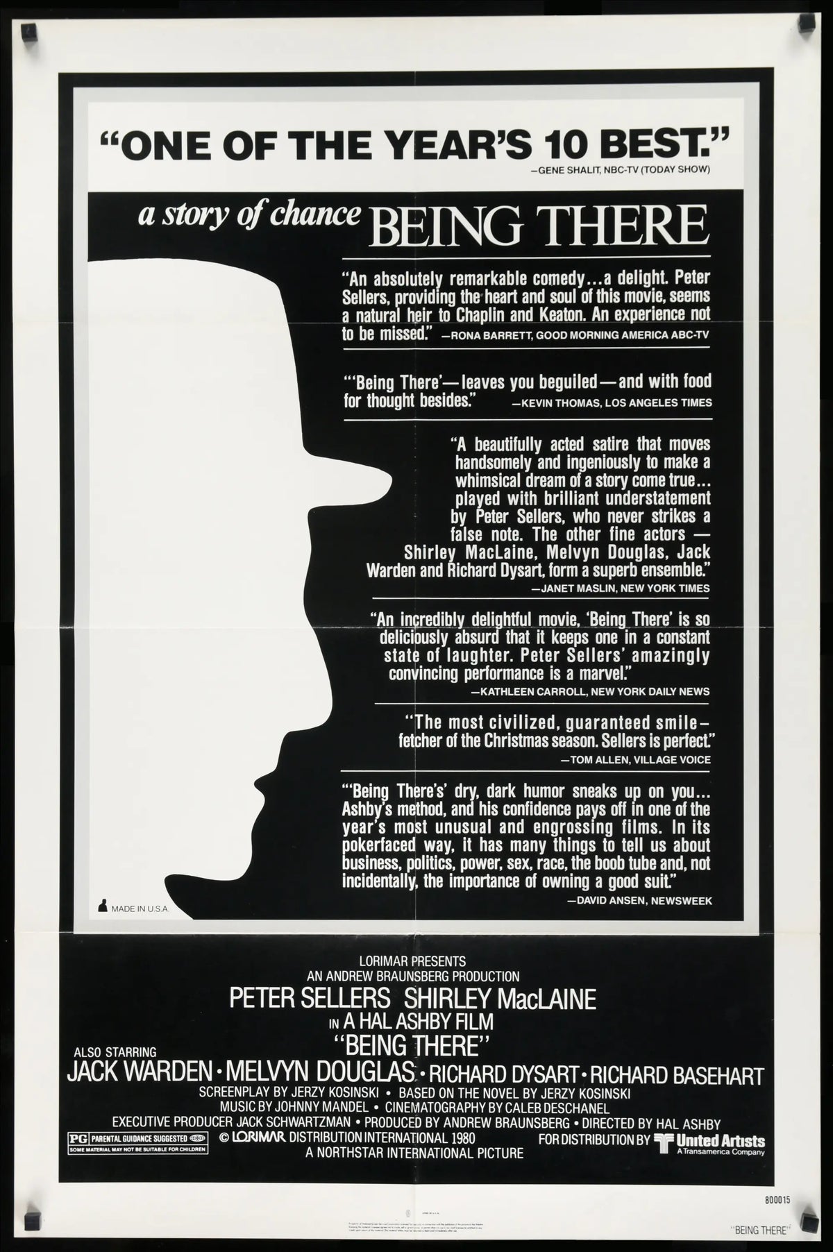 Being There (1979) original movie poster for sale at Original Film Art - Vintage Movie Posters