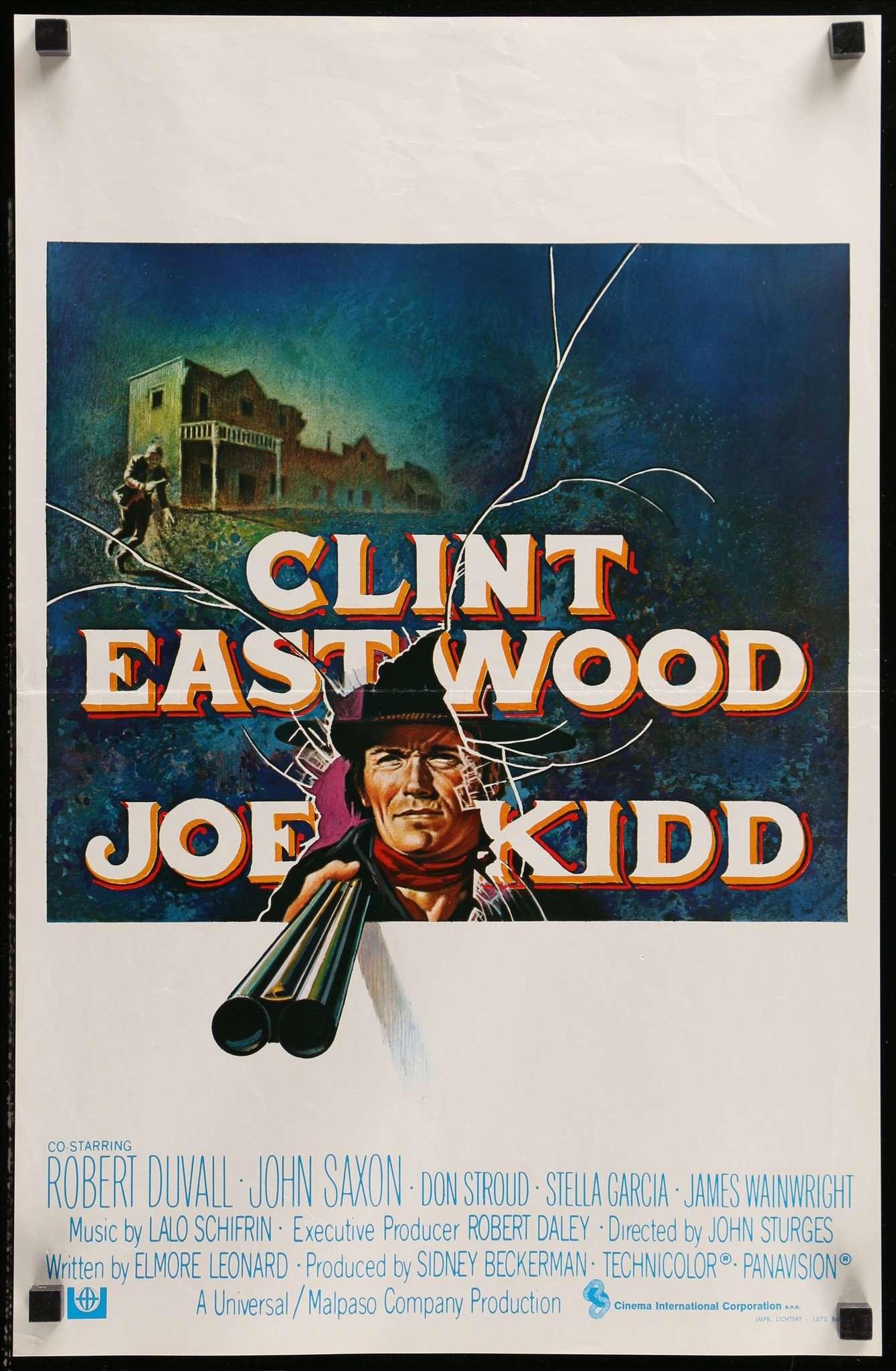 Joe Kidd (1972) Original Belgian Movie Poster 14" x 21" Original