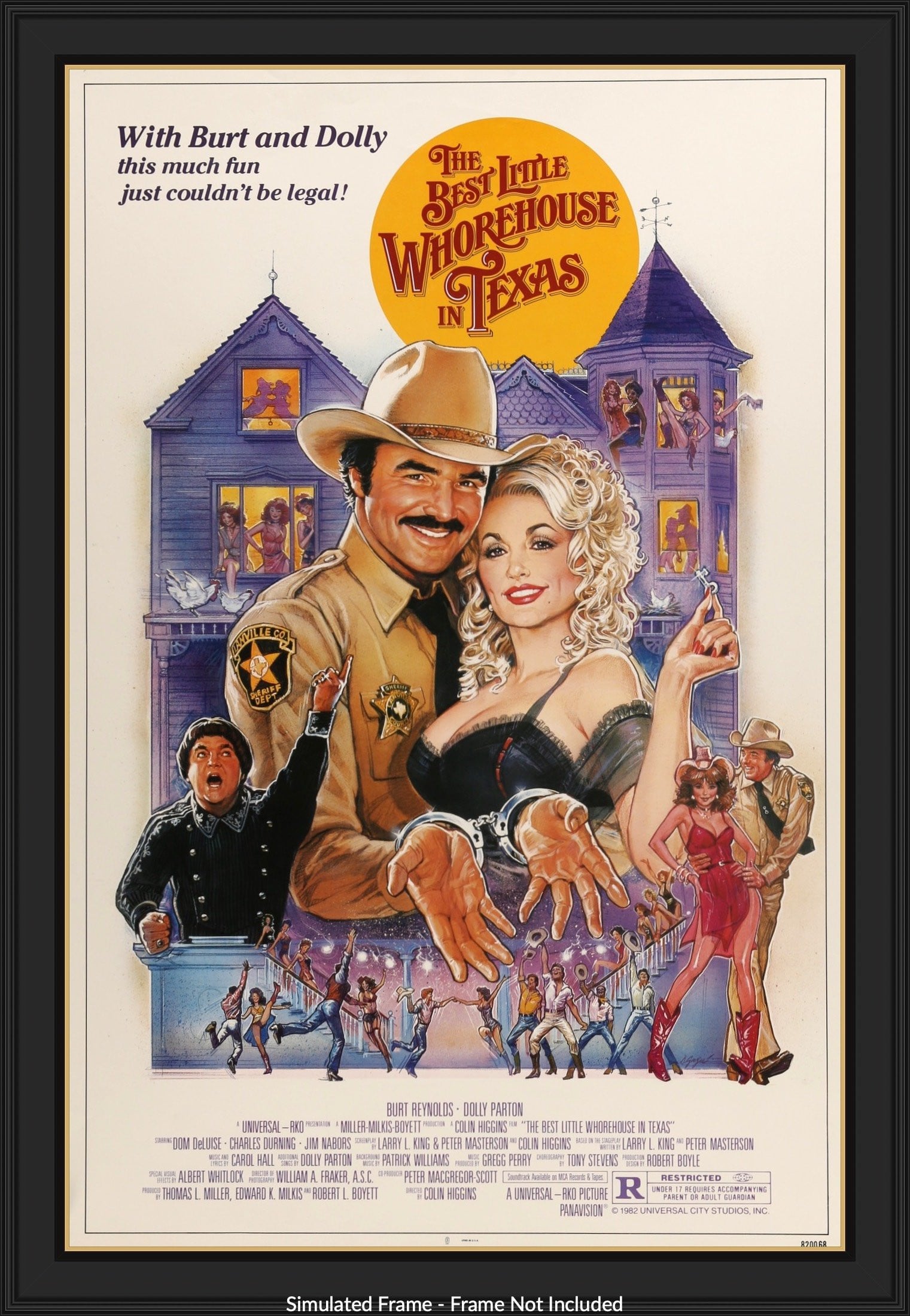 Best Little Whorehouse in Texas (1982) original movie poster for sale at Original Film Art - Vintage Movie Posters