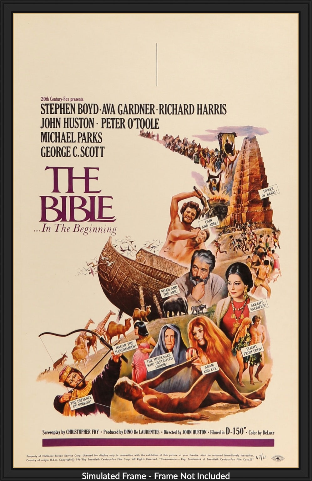Bible: In The Beginning (1966) original movie poster for sale at Original Film Art - Vintage Movie Posters