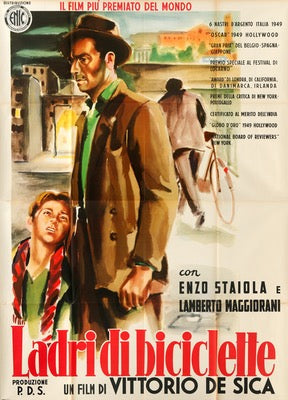 Bicycle Thieves (1948) original movie poster for sale at Original Film Art - Vintage Movie Posters