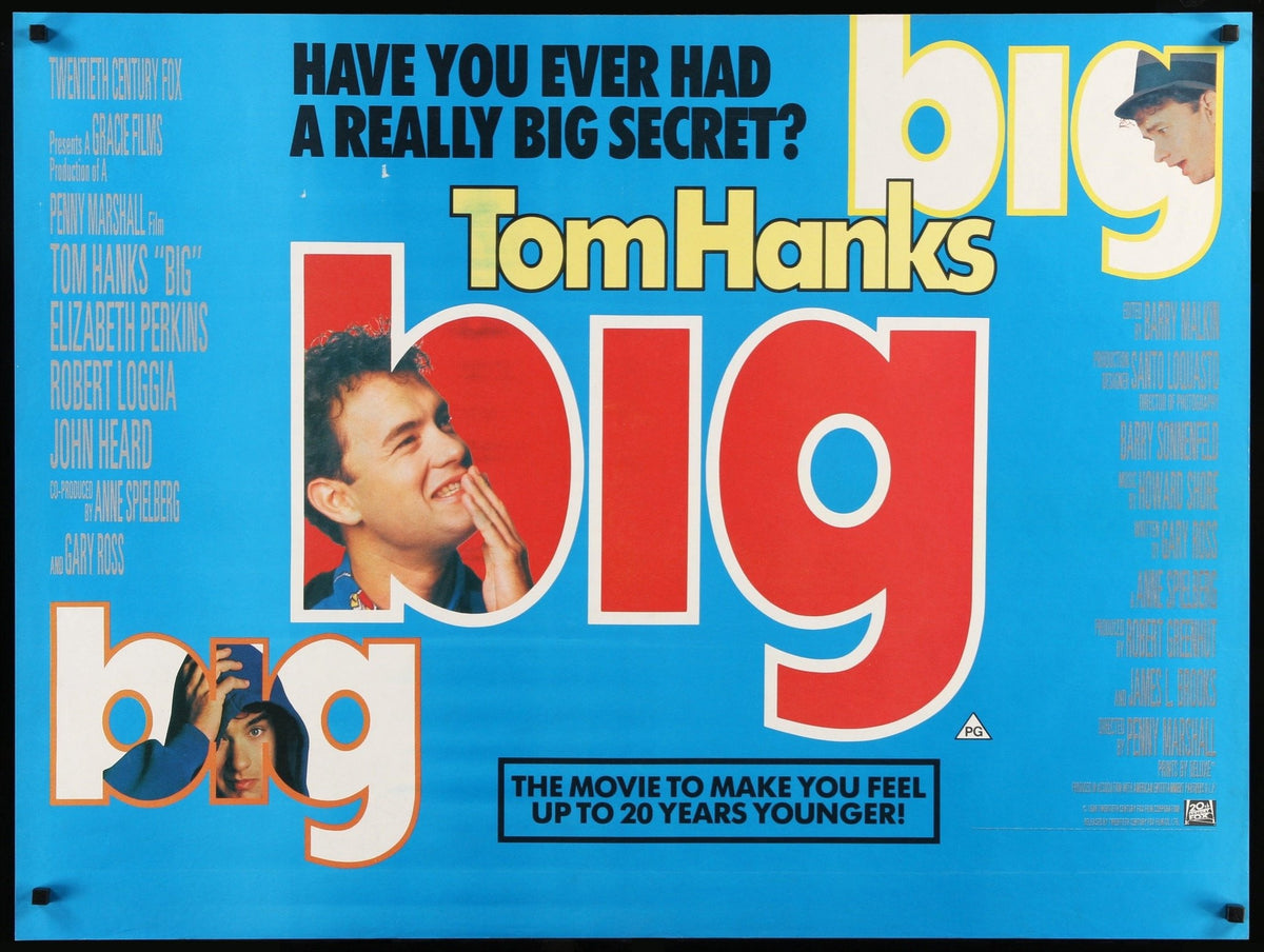 Big (1988) original movie poster for sale at Original Film Art - Vintage Movie Posters