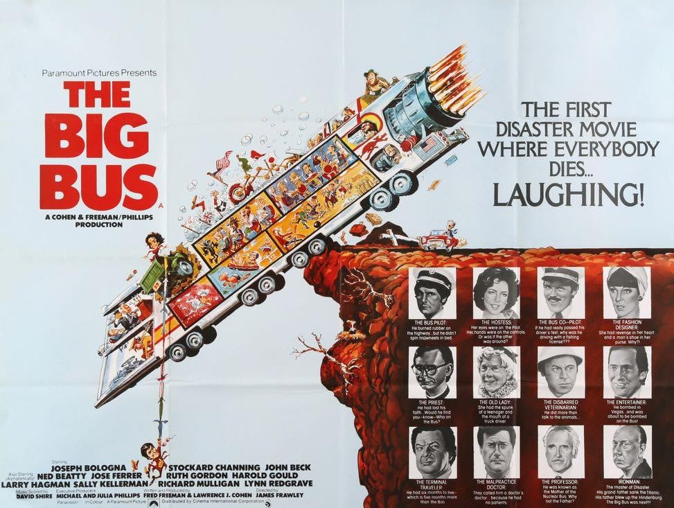 The Big Bus (1976) Original British Quad Movie Poster - Original