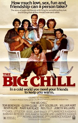 Big Chill (1983) original movie poster for sale at Original Film Art - Vintage Movie Posters