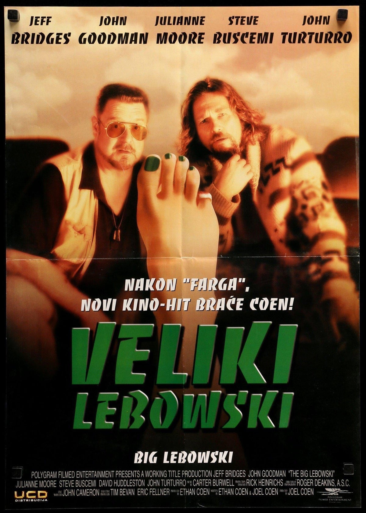 Big Lebowski (1998) original movie poster for sale at Original Film Art - Vintage Movie Posters