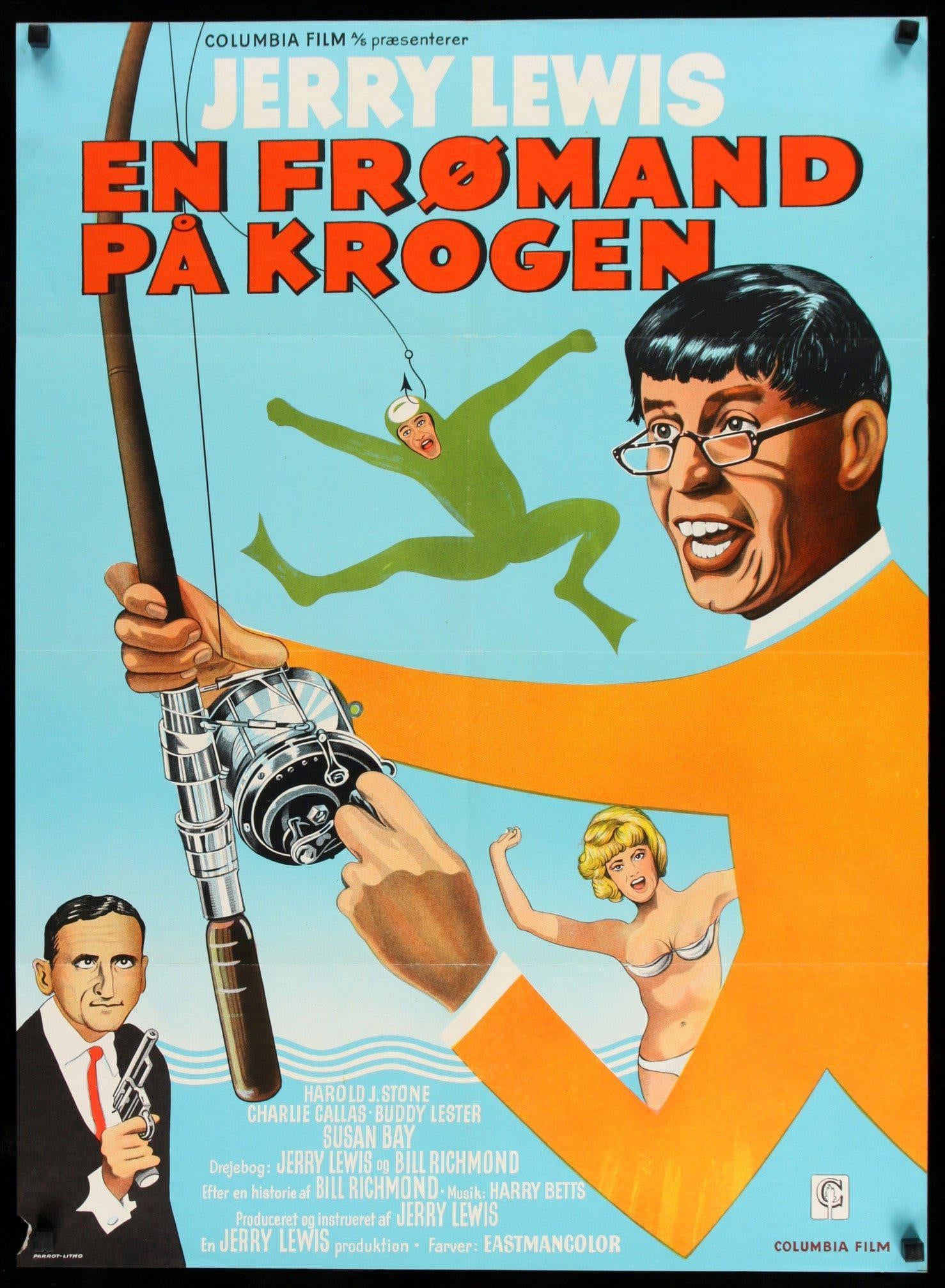 The Big Mouth (1967) Original Danish Movie Poster - Original Film