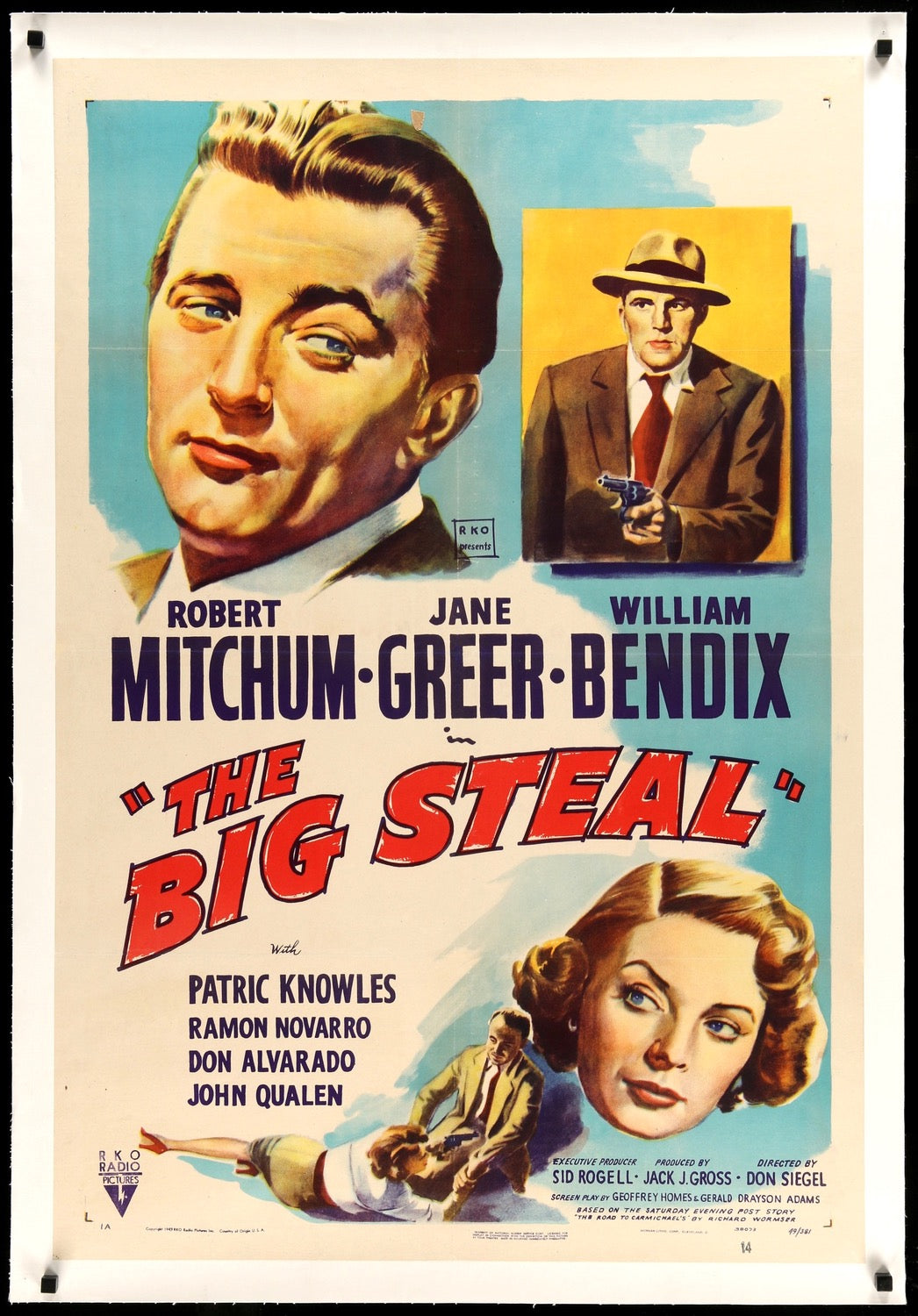 Big Steal (1949) original movie poster for sale at Original Film Art