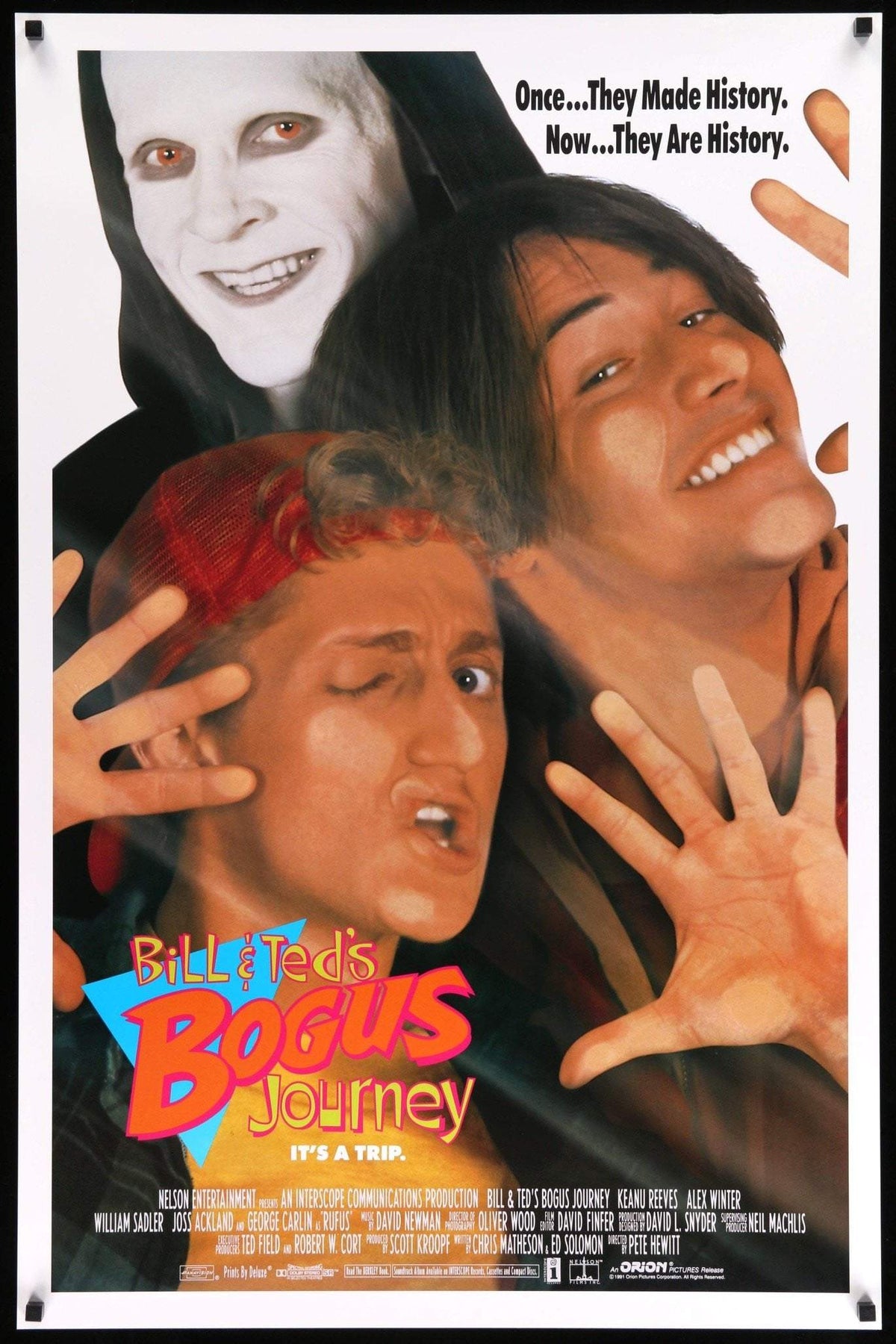 Bill and Ted&#39;s Bogus Journey (1991) original movie poster for sale at Original Film Art
