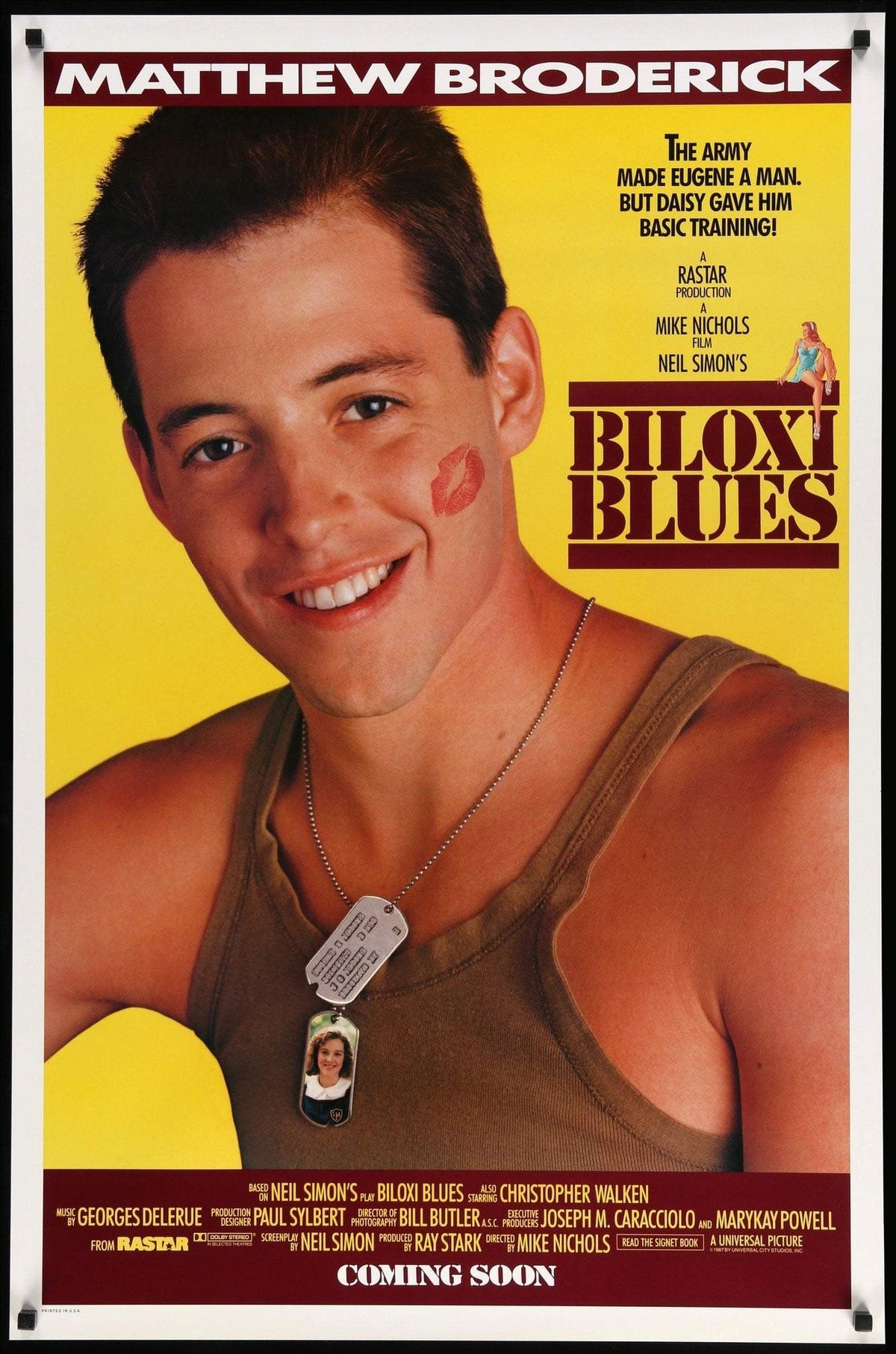 Biloxi Blues (1988) original movie poster for sale at Original Film Art - Vintage Movie Posters