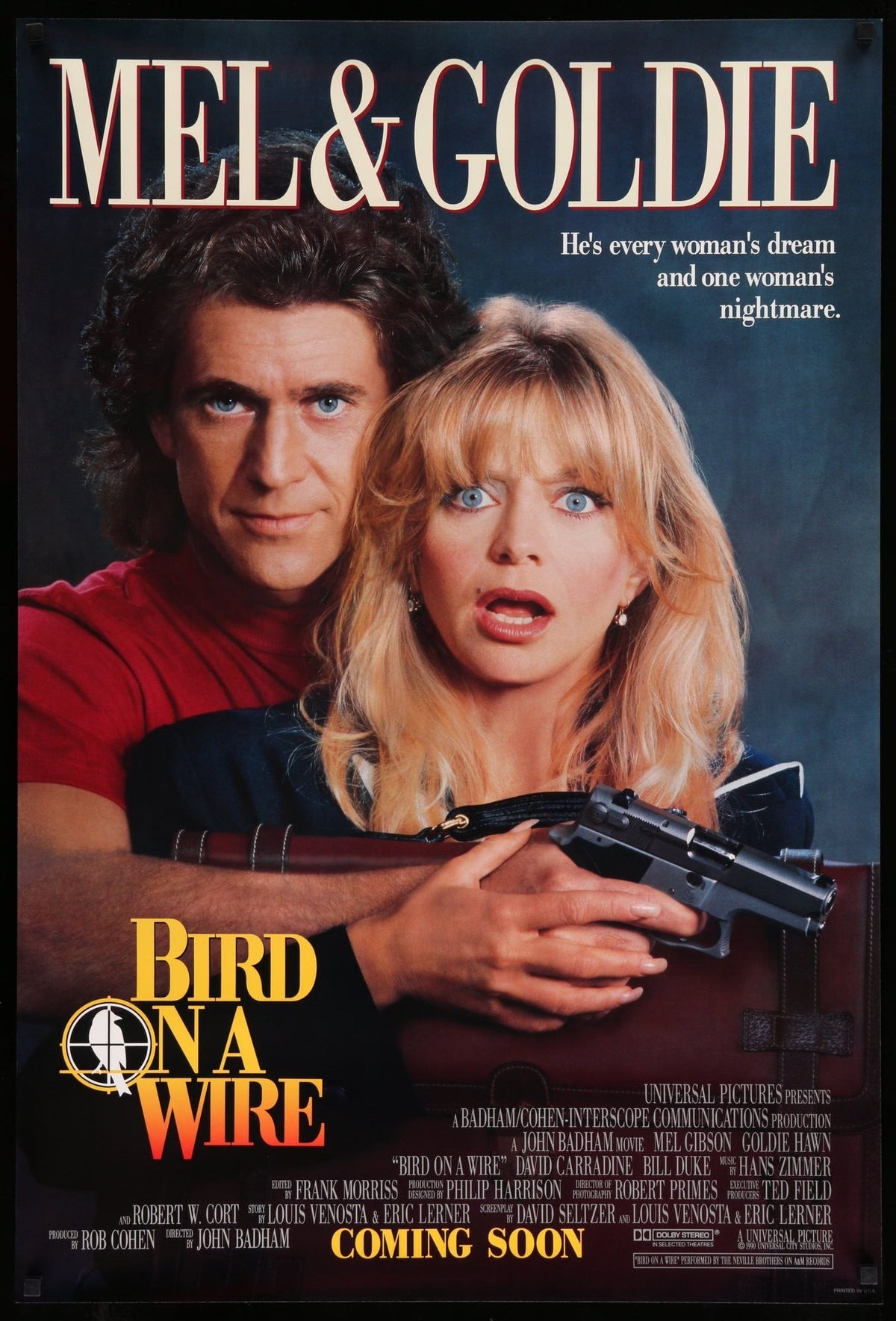 Bird on a Wire (1990) original movie poster for sale at Original Film Art - Vintage Movie Posters