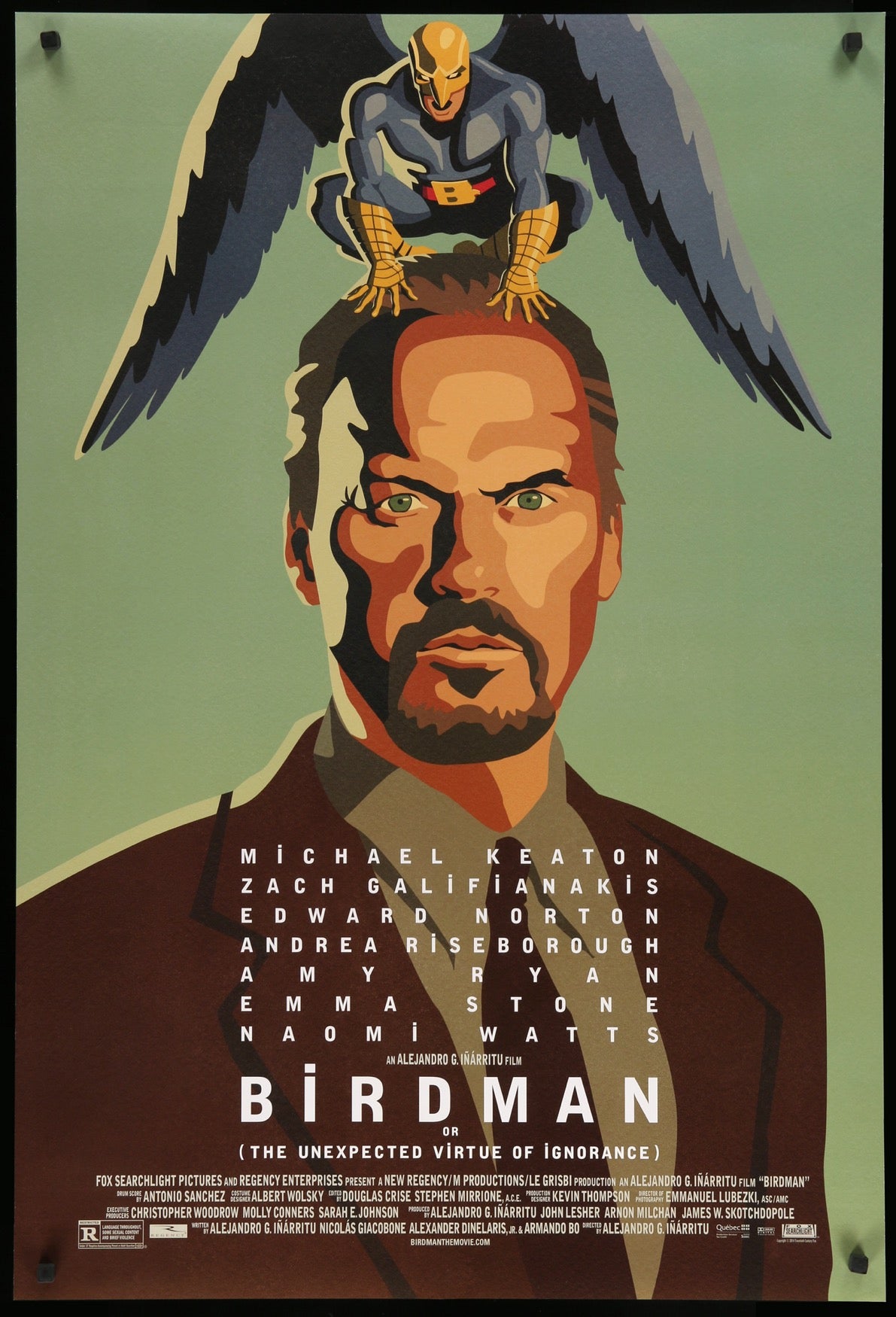Birdman (2014) original movie poster for sale at Original Film Art - Vintage Movie Posters