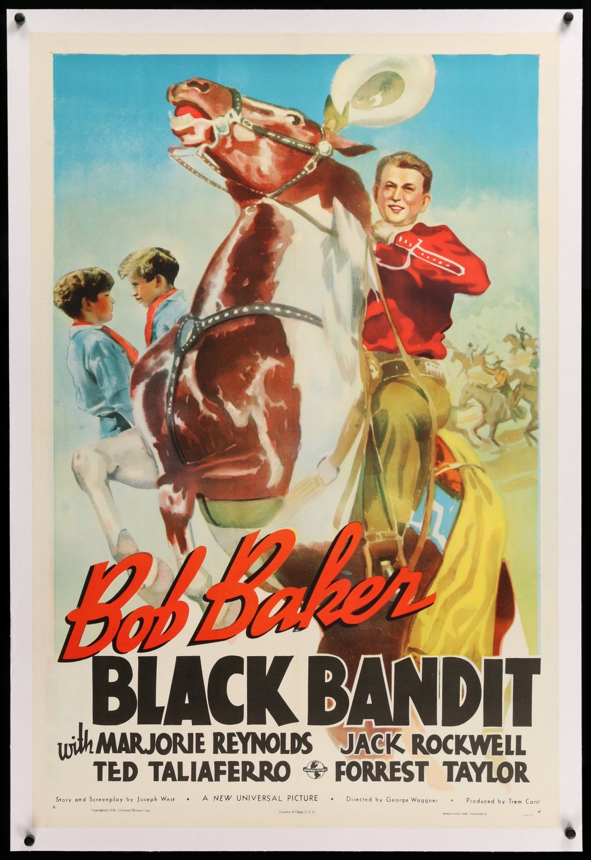 Black Bandit (1938) original movie poster for sale at Original Film Art