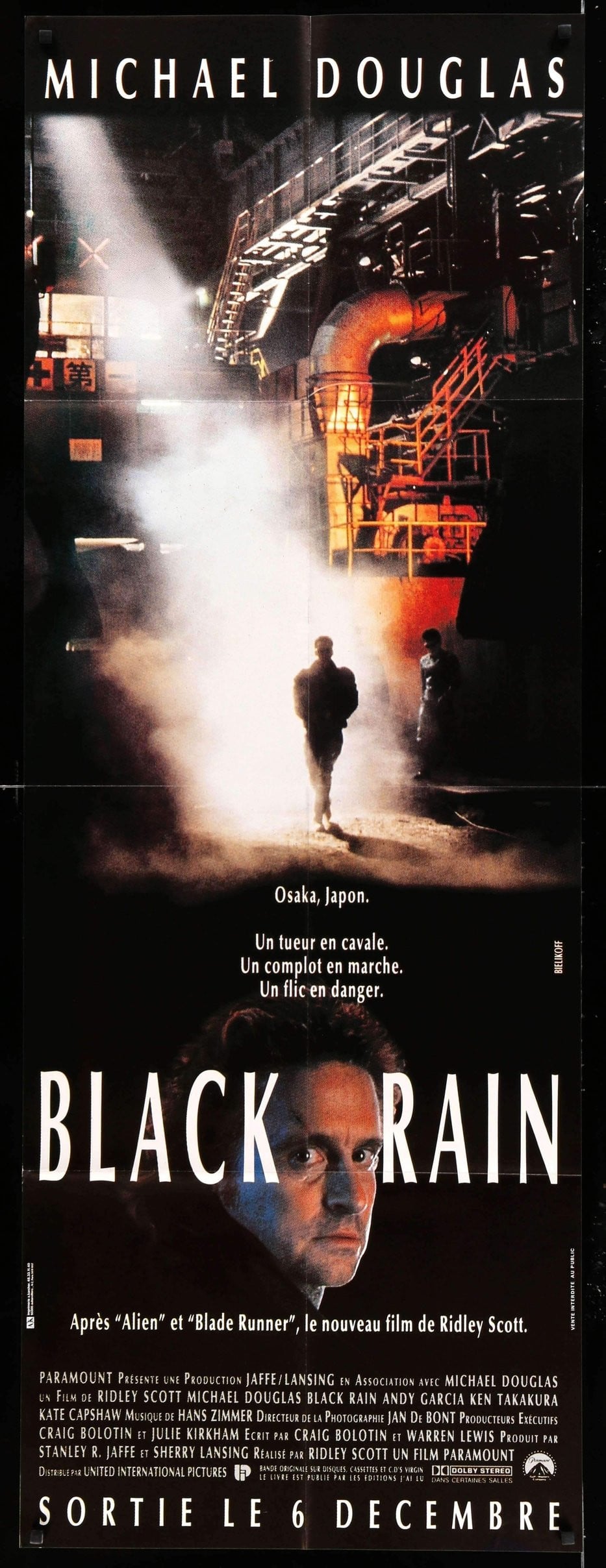 Black Rain (1989) original movie poster for sale at Original Film Art - Vintage Movie Posters