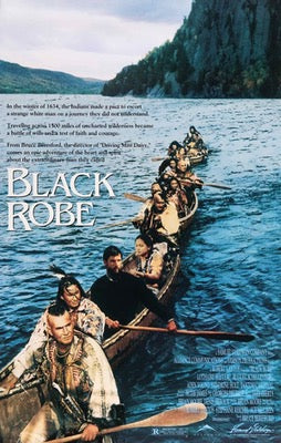 Black Robe (1991) original movie poster for sale at Original Film Art - Vintage Movie Posters