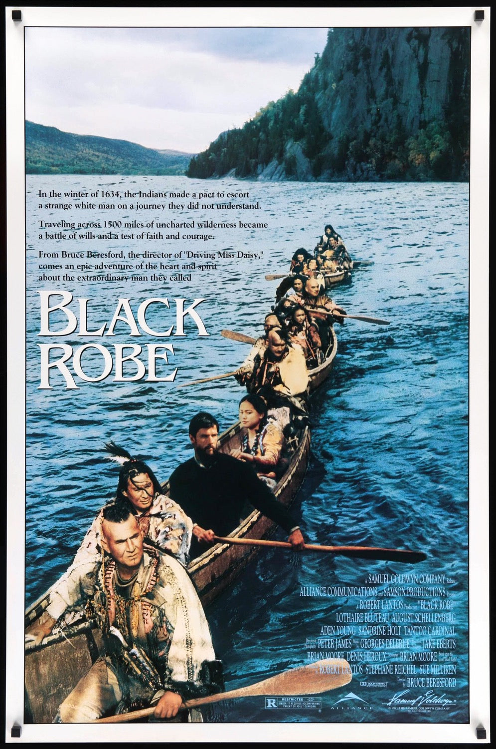 Black Robe (1991) original movie poster for sale at Original Film Art - Vintage Movie Posters