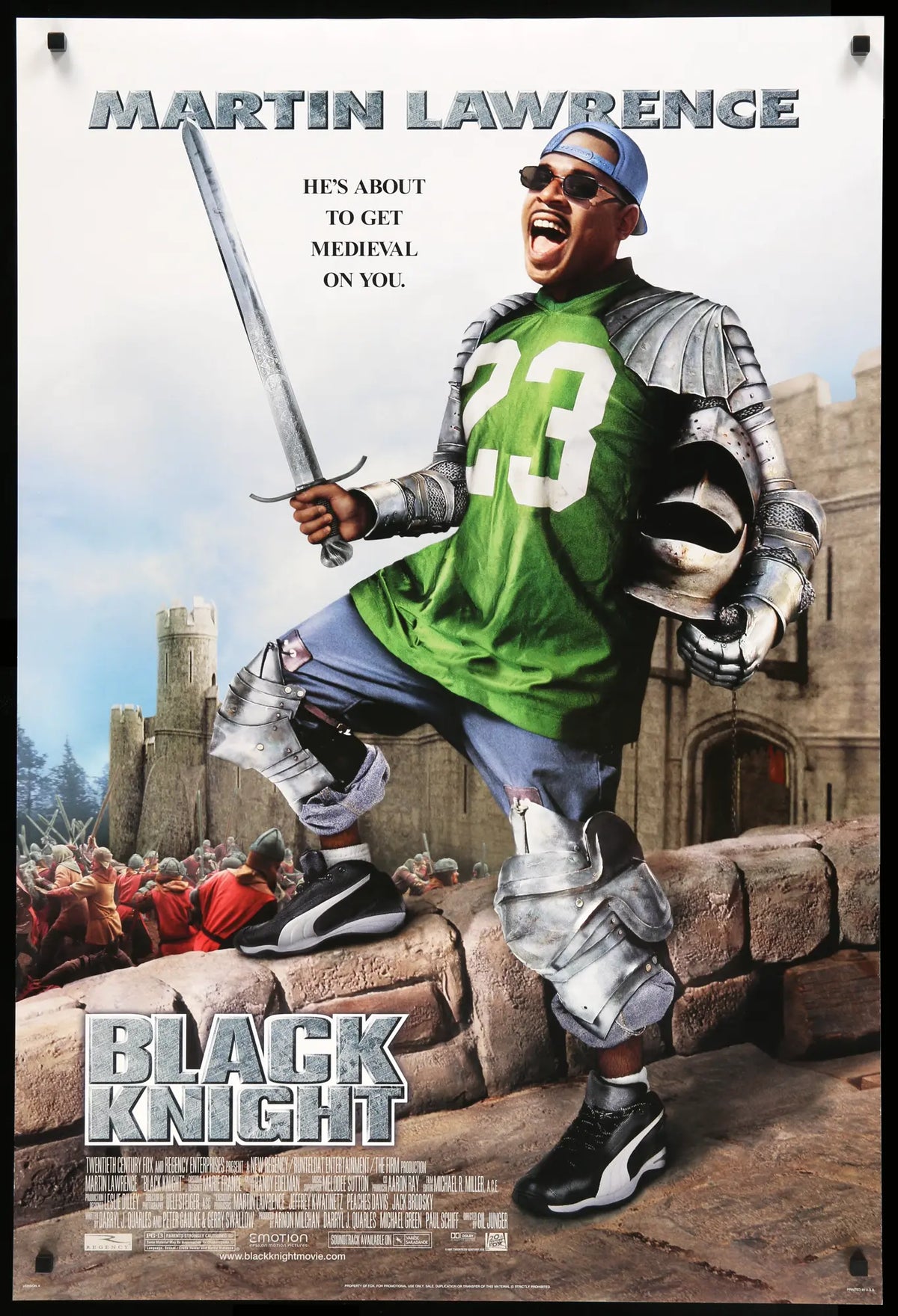 Black Knight (2001) original movie poster for sale at Original Film Art - Vintage Movie Posters