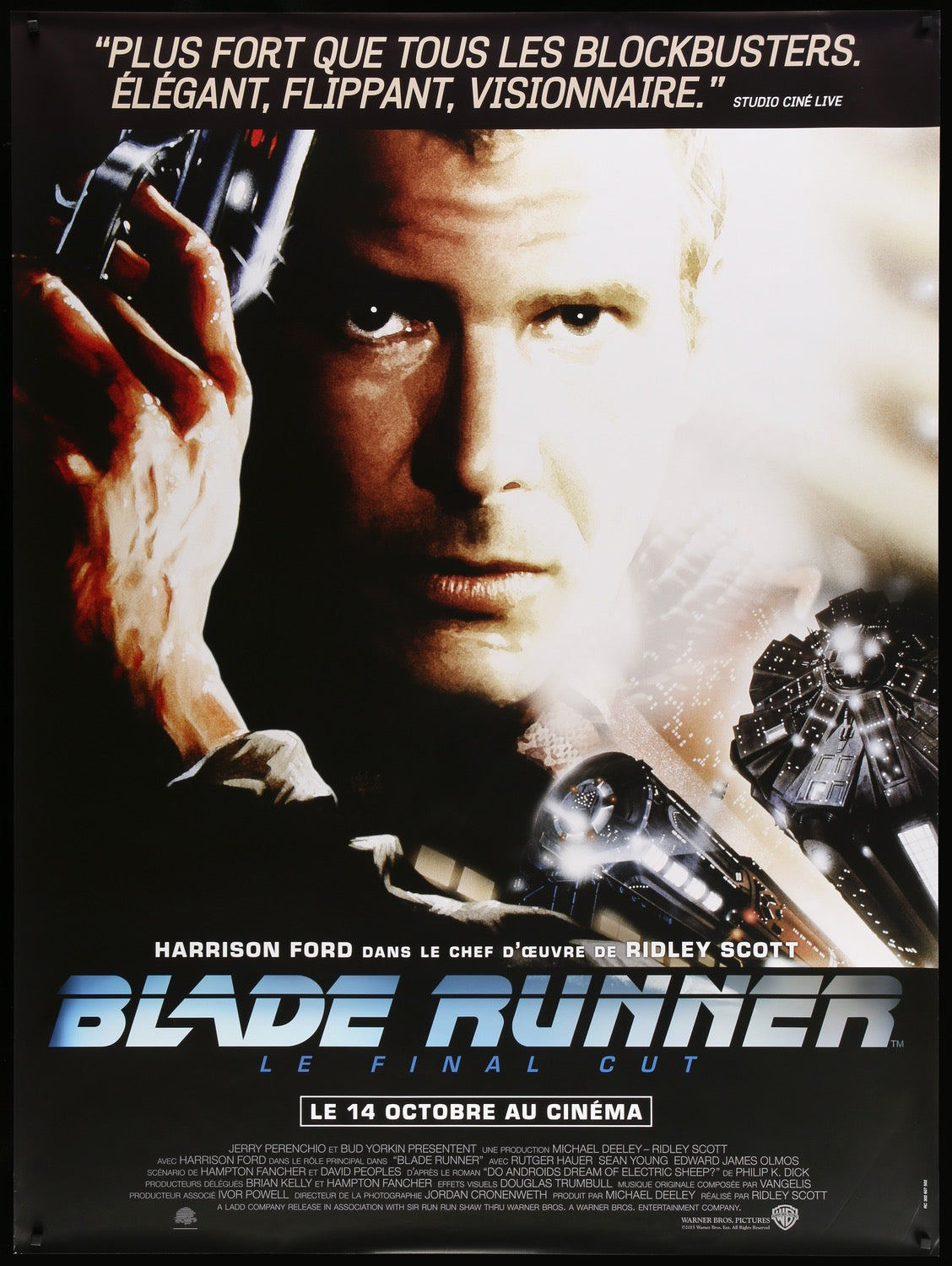 Blade Runner (1982) Original R2015 French Grande Movie Poster - Original  Film Art - Vintage Movie Posters