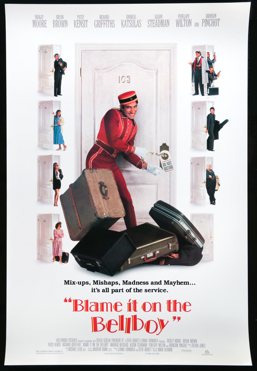 Blame it on the Bellboy (1992) original movie poster for sale at Original Film Art
