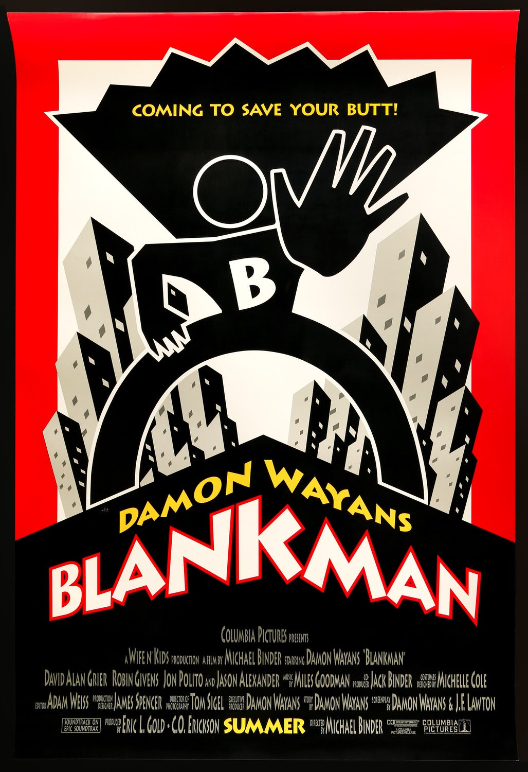 Blankman (1994) original movie poster for sale at Original Film Art - Vintage Movie Posters