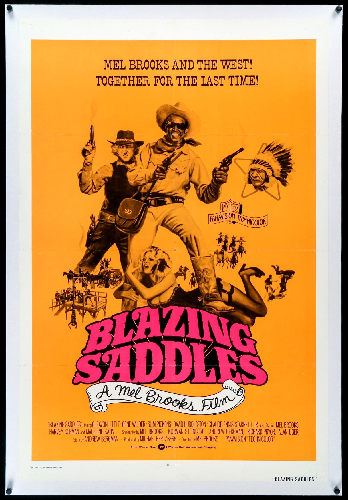 Blazing Saddles (1974) Original One-Sheet Movie Poster - Original
