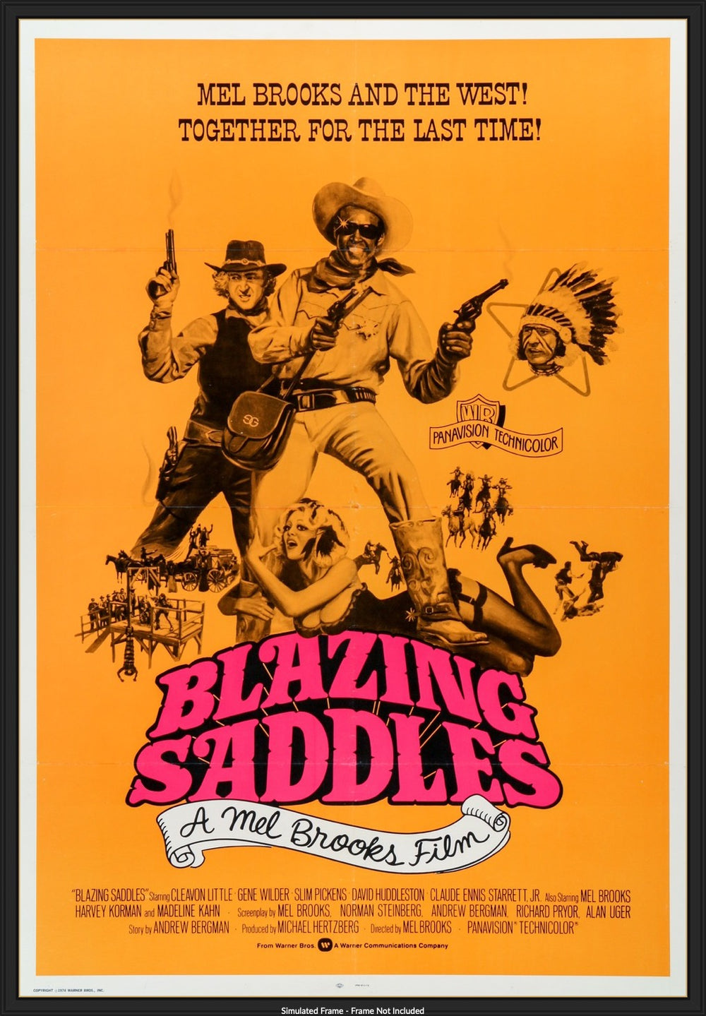 Blazing Saddles (1974) Original OneSheet Movie Poster Original Film Art Vintage Movie Posters