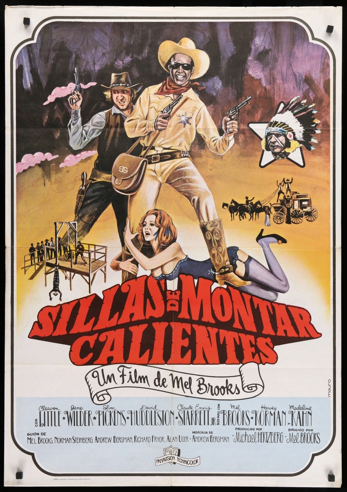 Blazing Saddles (1974) original movie poster for sale at Original Film Art - Vintage Movie Posters