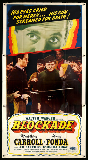 Blockade (1938) original movie poster for sale at Original Film Art