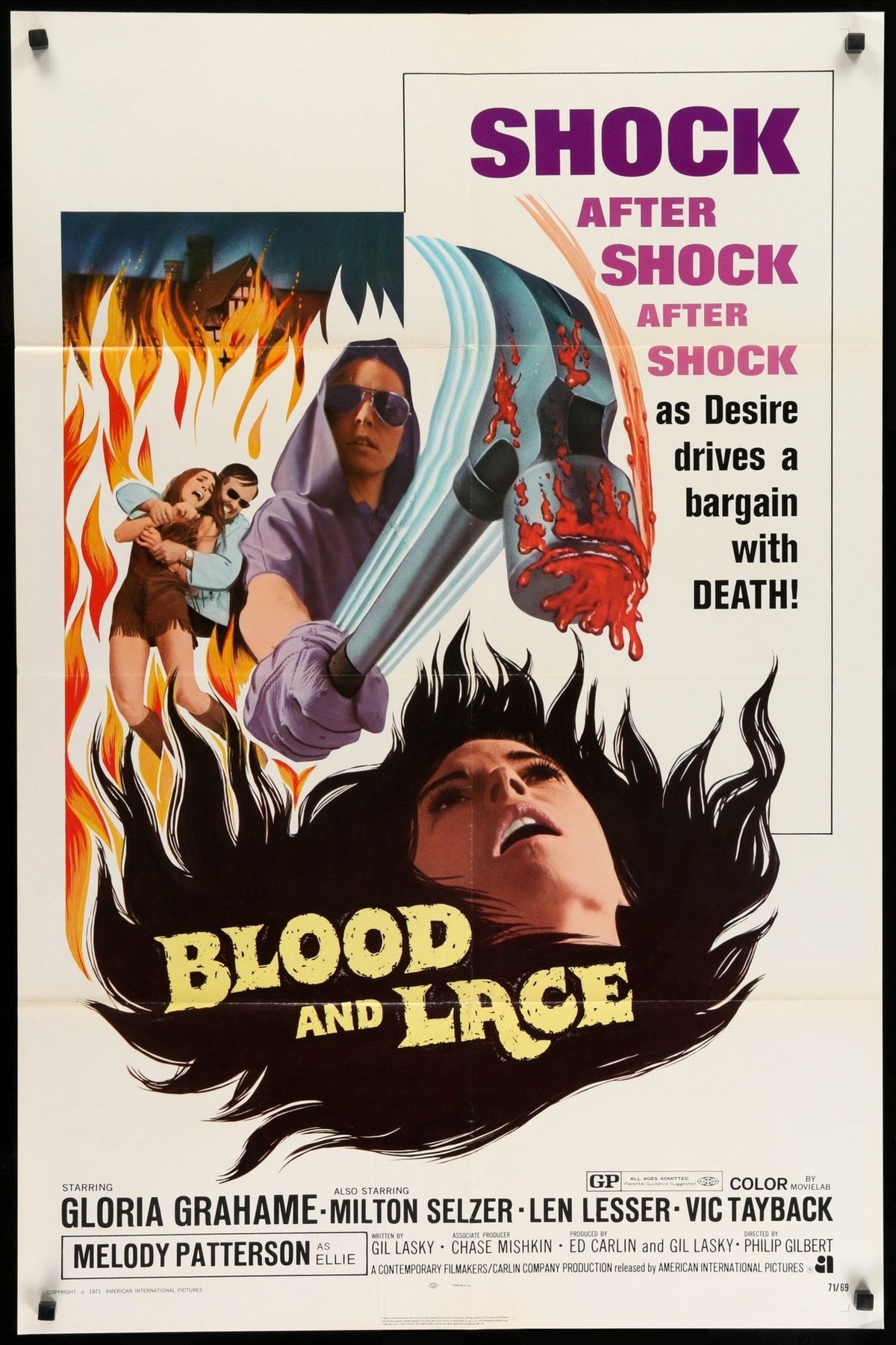 Blood and Lace (1971) original movie poster for sale at Original Film Art - Vintage Movie Posters