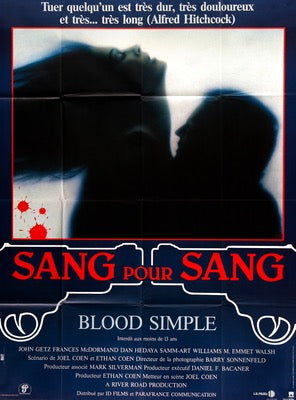 Blood Simple (1985) original movie poster for sale at Original Film Art - Vintage Movie Posters